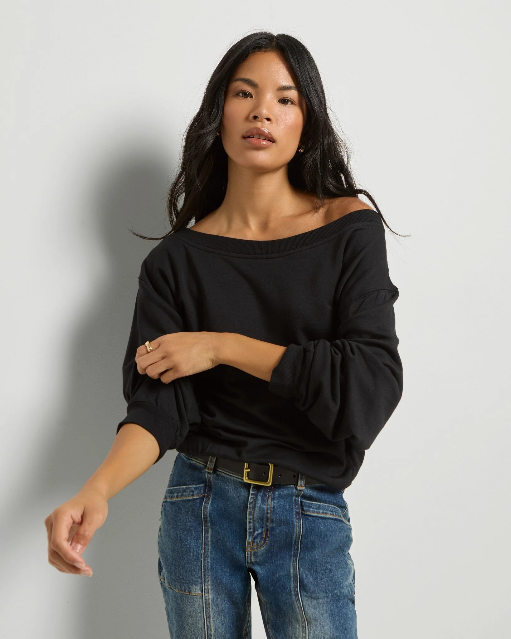 Brooksville One Shoulder Sweatshirt - Image 20