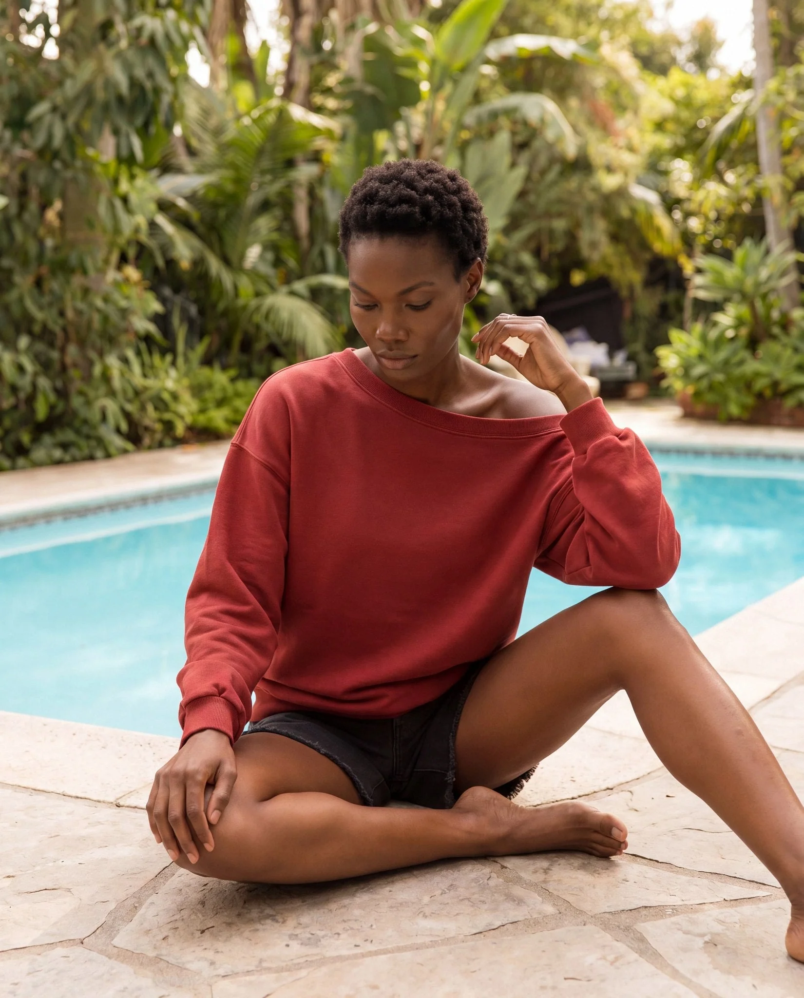 Brooksville One Shoulder Sweatshirt - Image 28