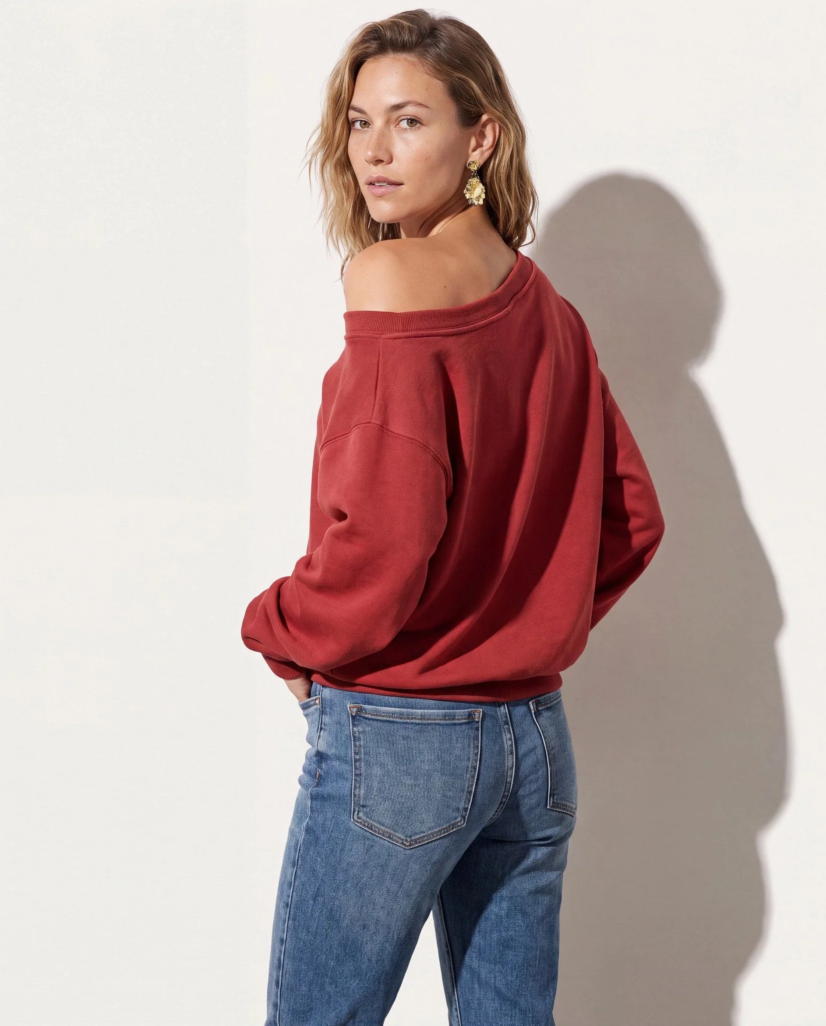 Brooksville One Shoulder Sweatshirt - Image 29