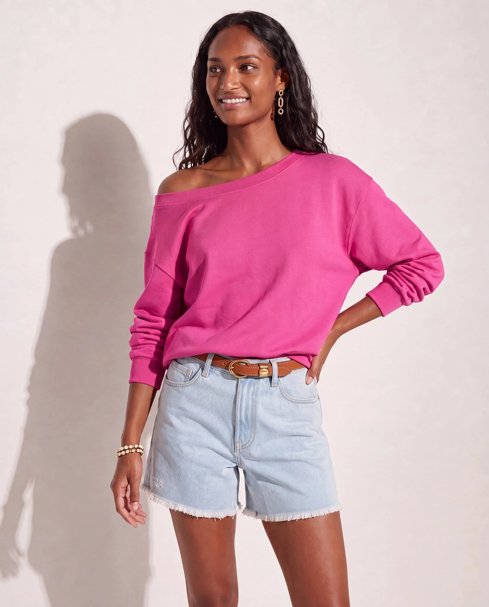Brooksville One Shoulder Sweatshirt - Image 32