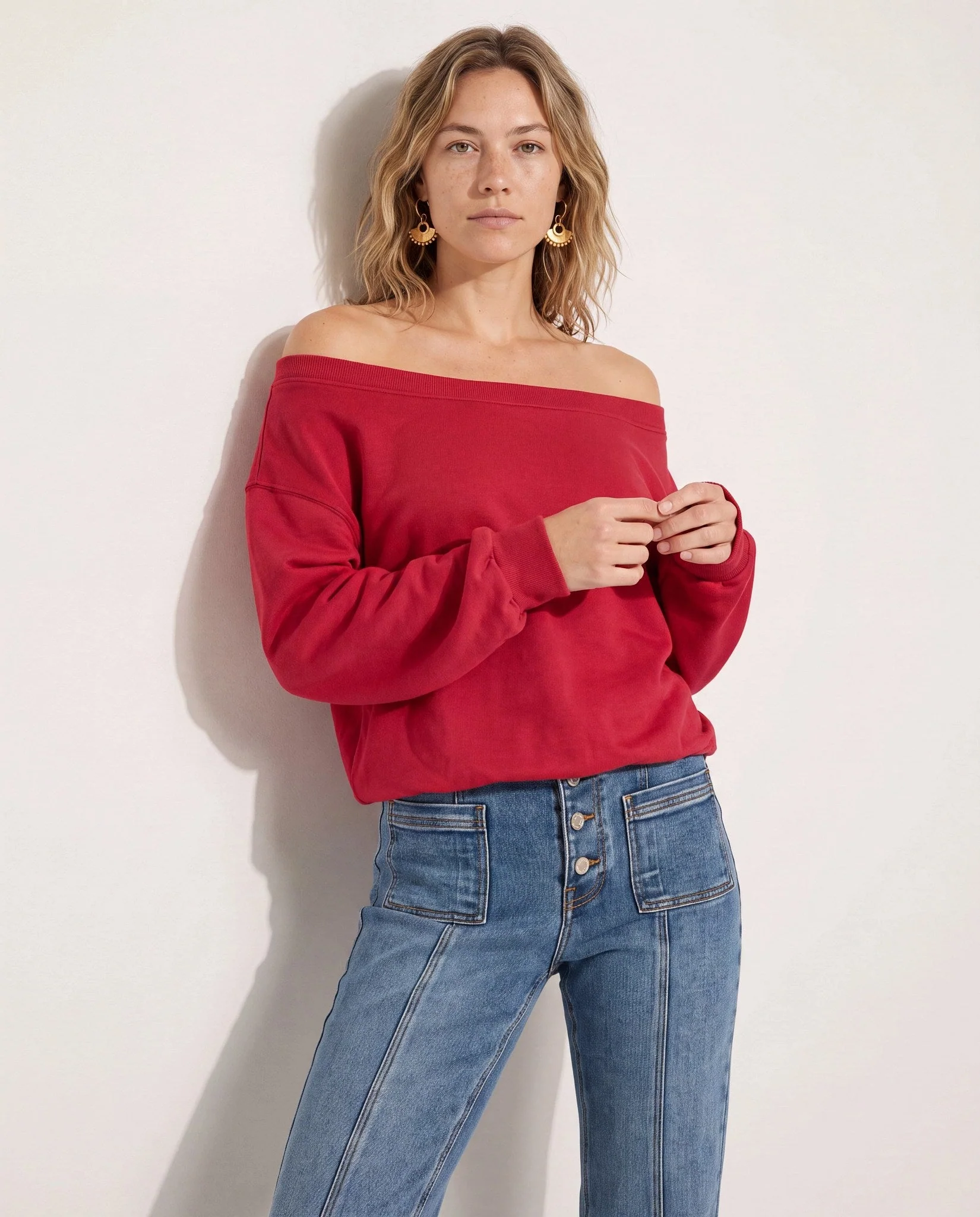 Brooksville One Shoulder Sweatshirt - Image 40