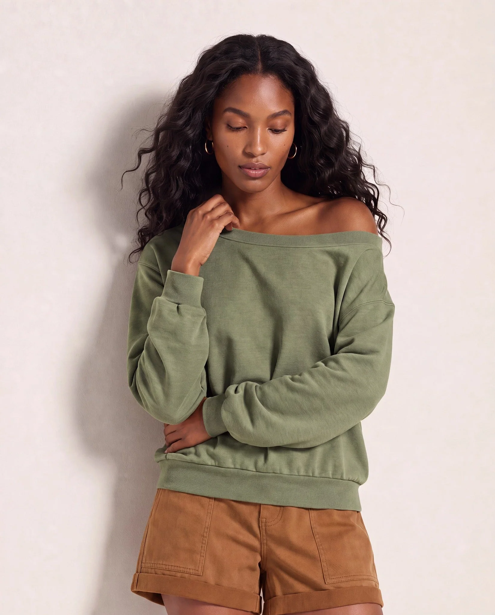 Brooksville One Shoulder Sweatshirt - Image 44