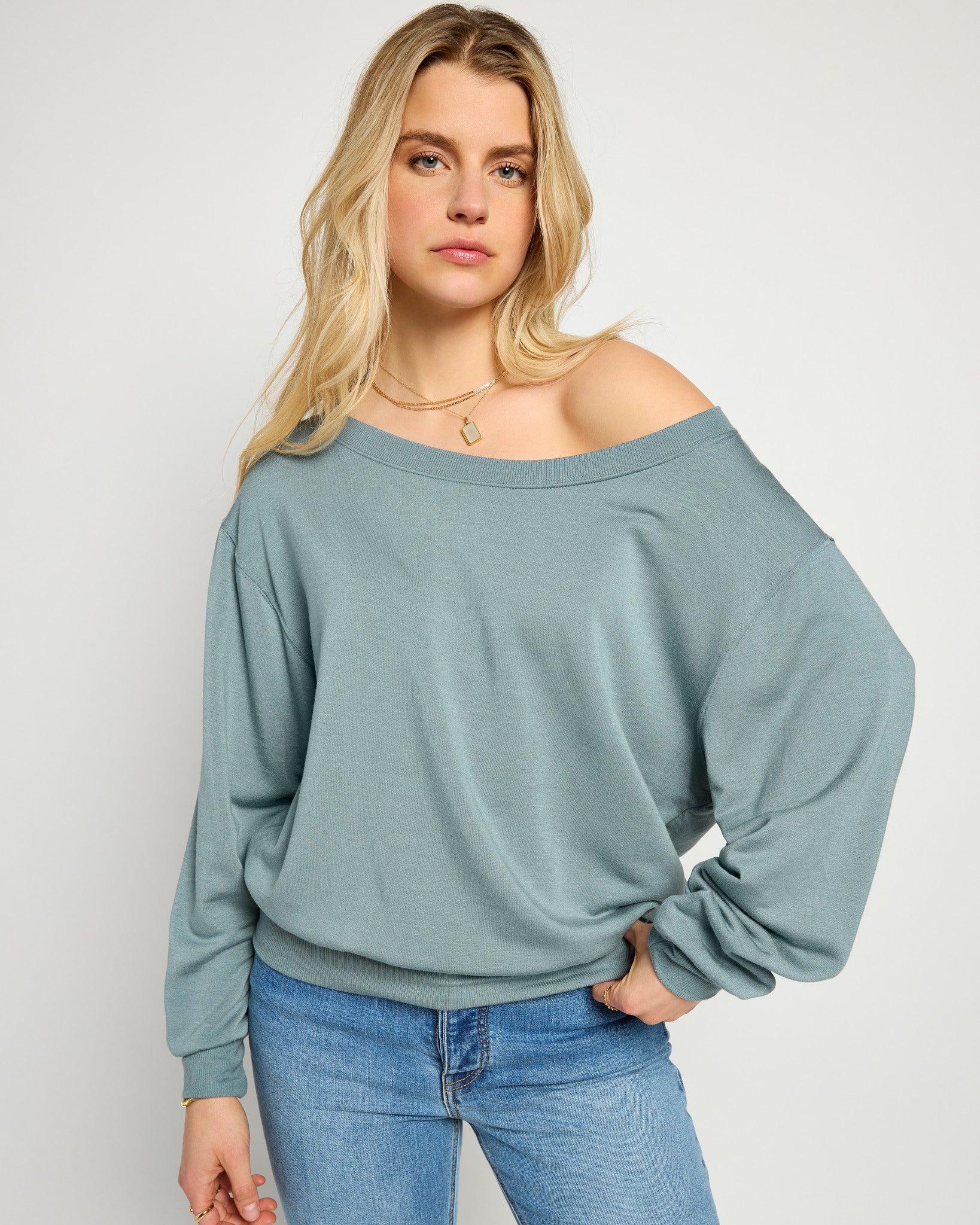 Brooksville One Shoulder Sweatshirt - Image 46