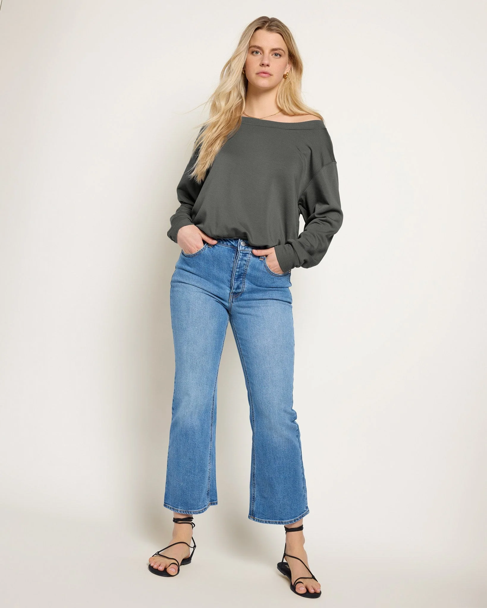 Brooksville One Shoulder Sweatshirt - Image 55