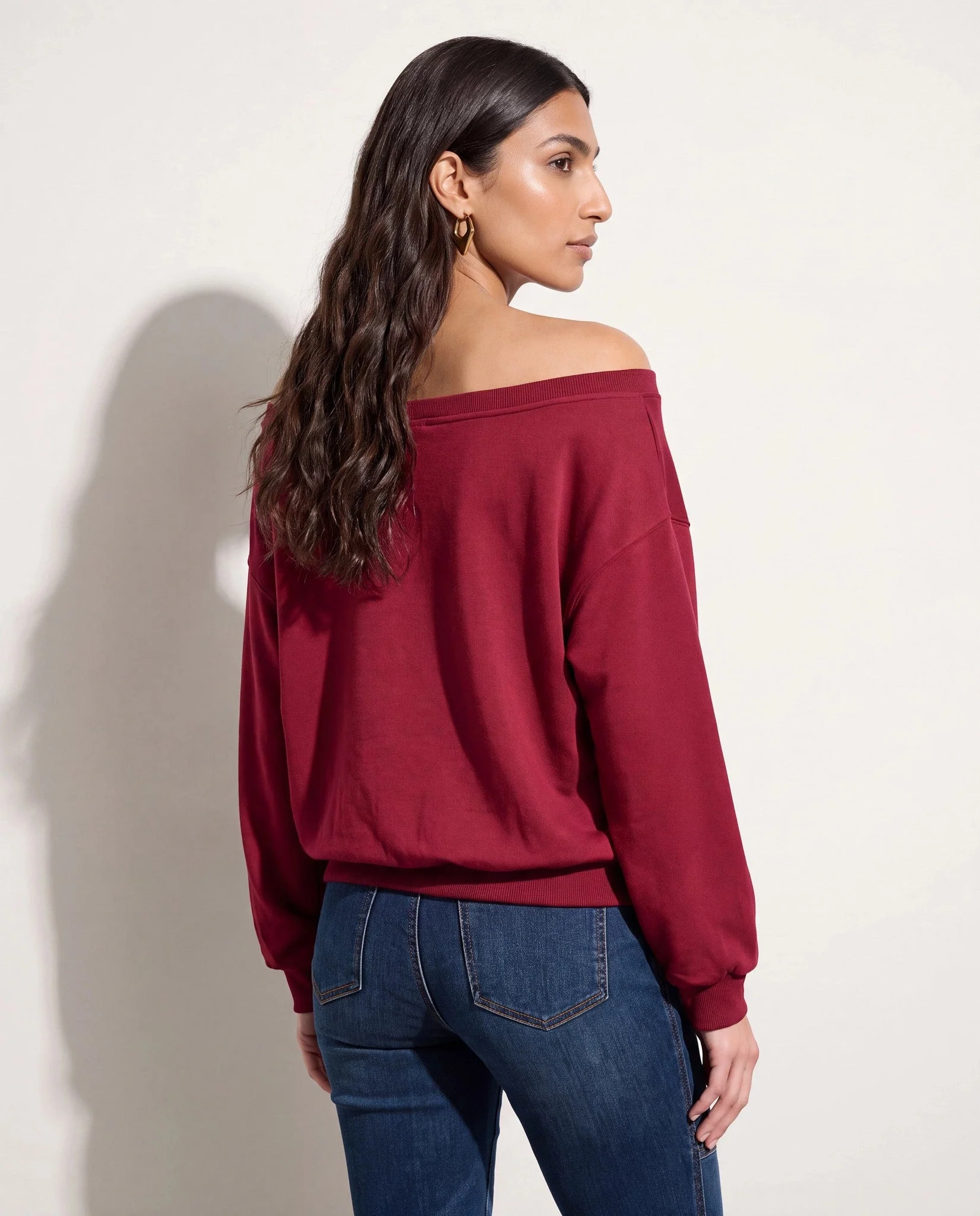 Brooksville One Shoulder Sweatshirt - Image 7