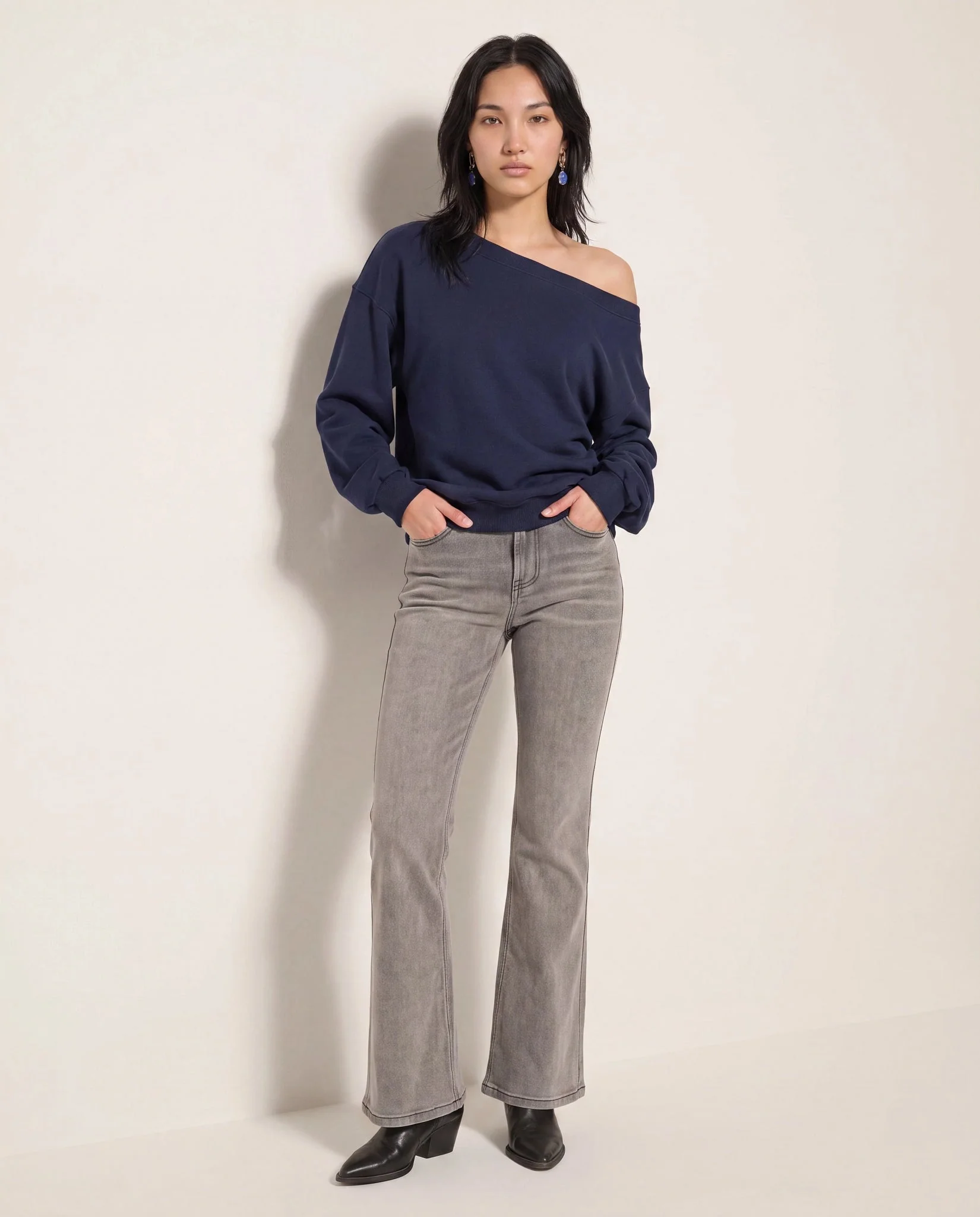 Brooksville One Shoulder Sweatshirt - Image 77