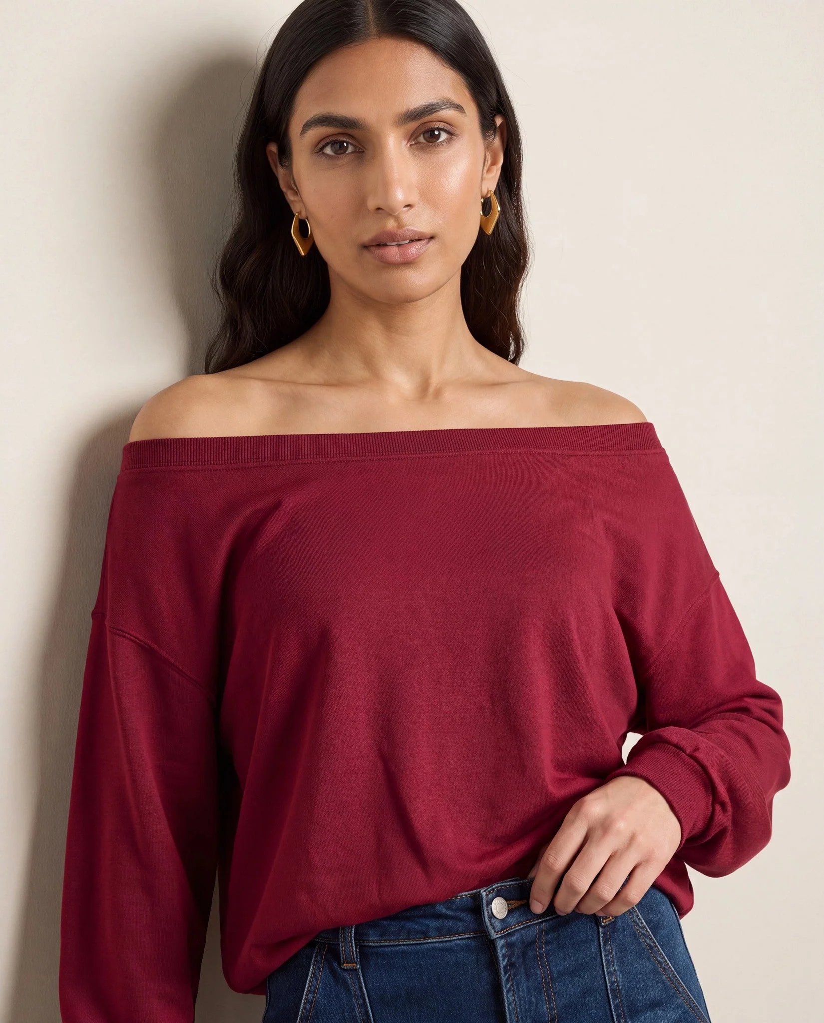 Brooksville One Shoulder Sweatshirt - Image 8