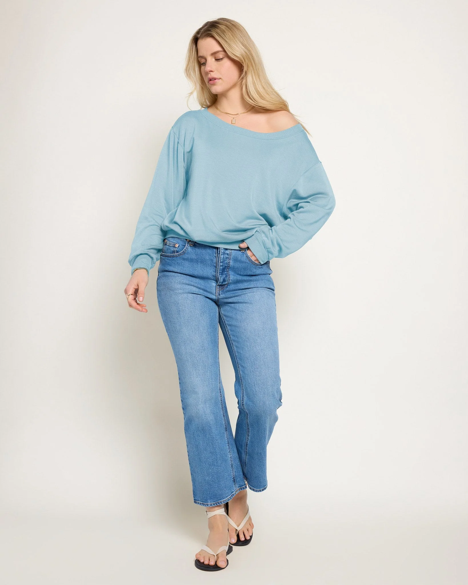 Brooksville One Shoulder Sweatshirt - Image 83