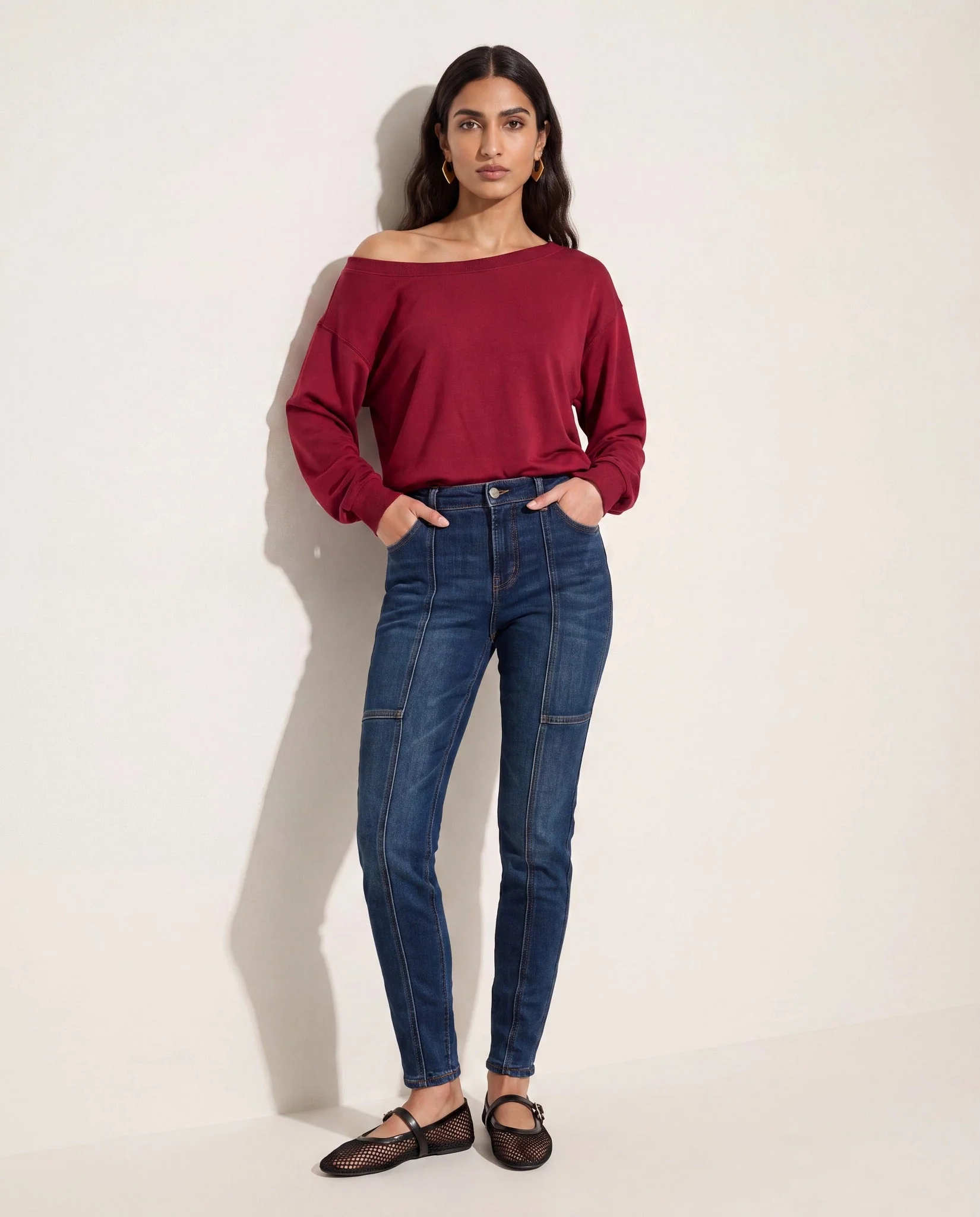 Brooksville One Shoulder Sweatshirt - Image 9