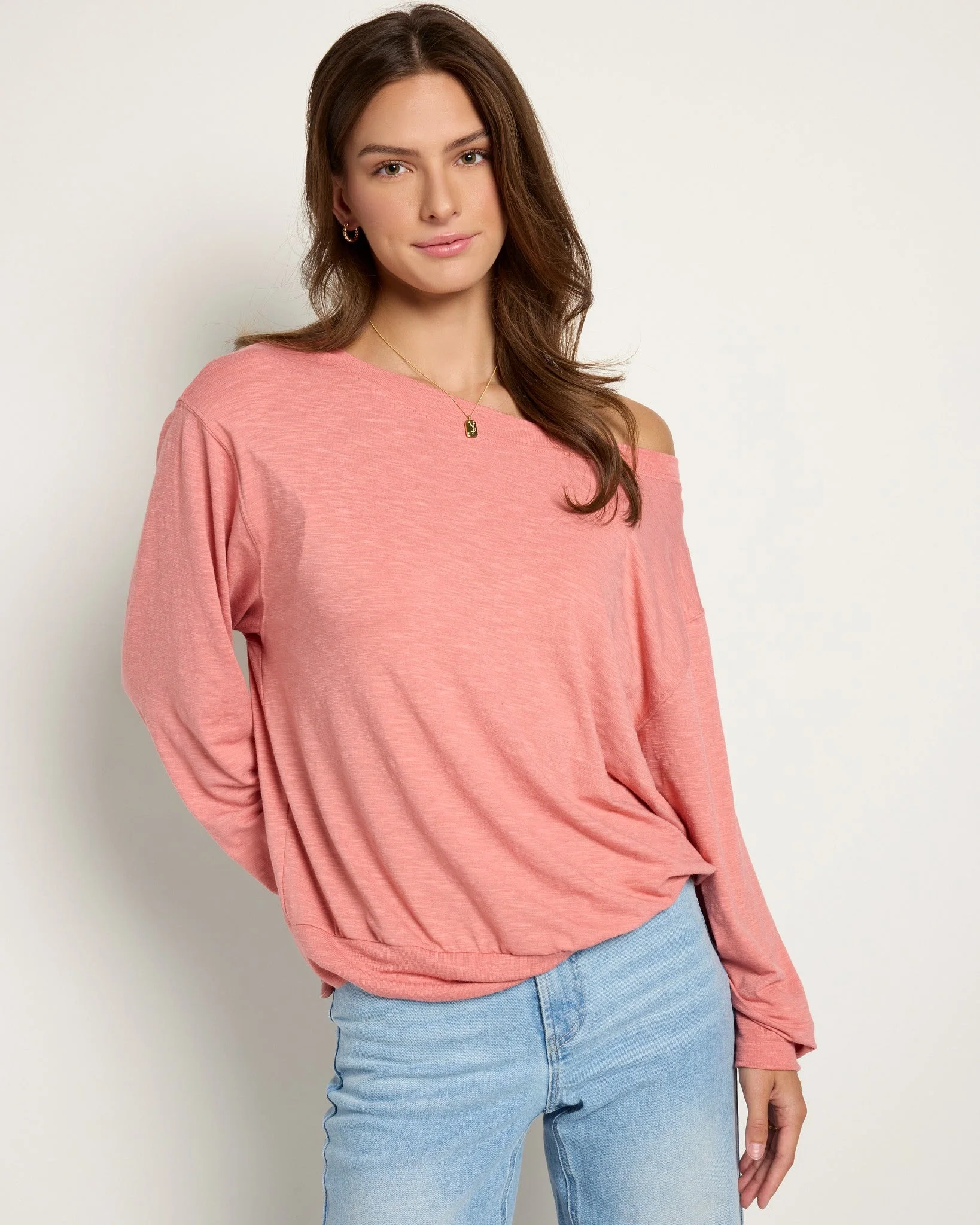 Brooksville Slub Off the Shoulder Top - Image 13