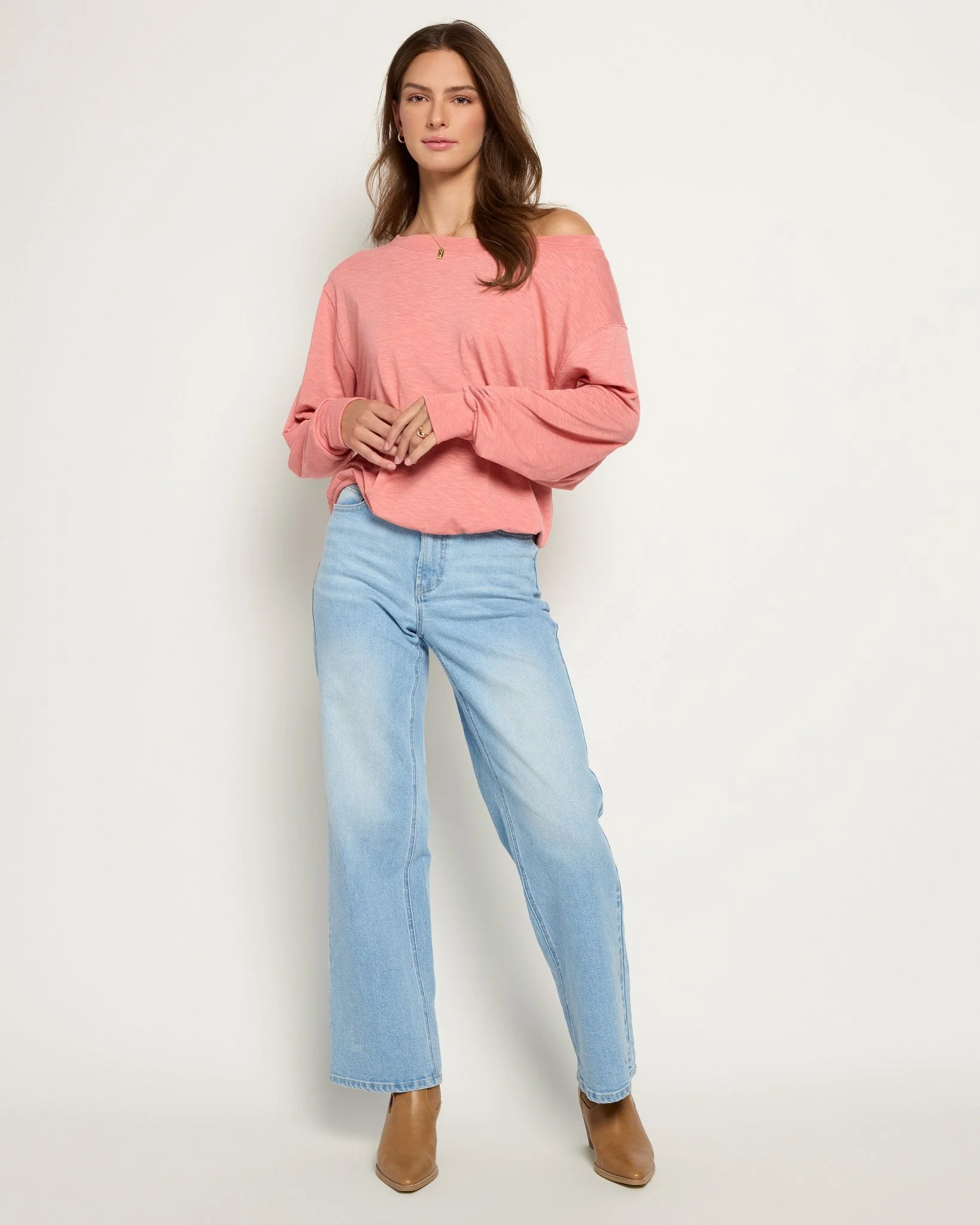 Brooksville Slub Off the Shoulder Top - Image 16