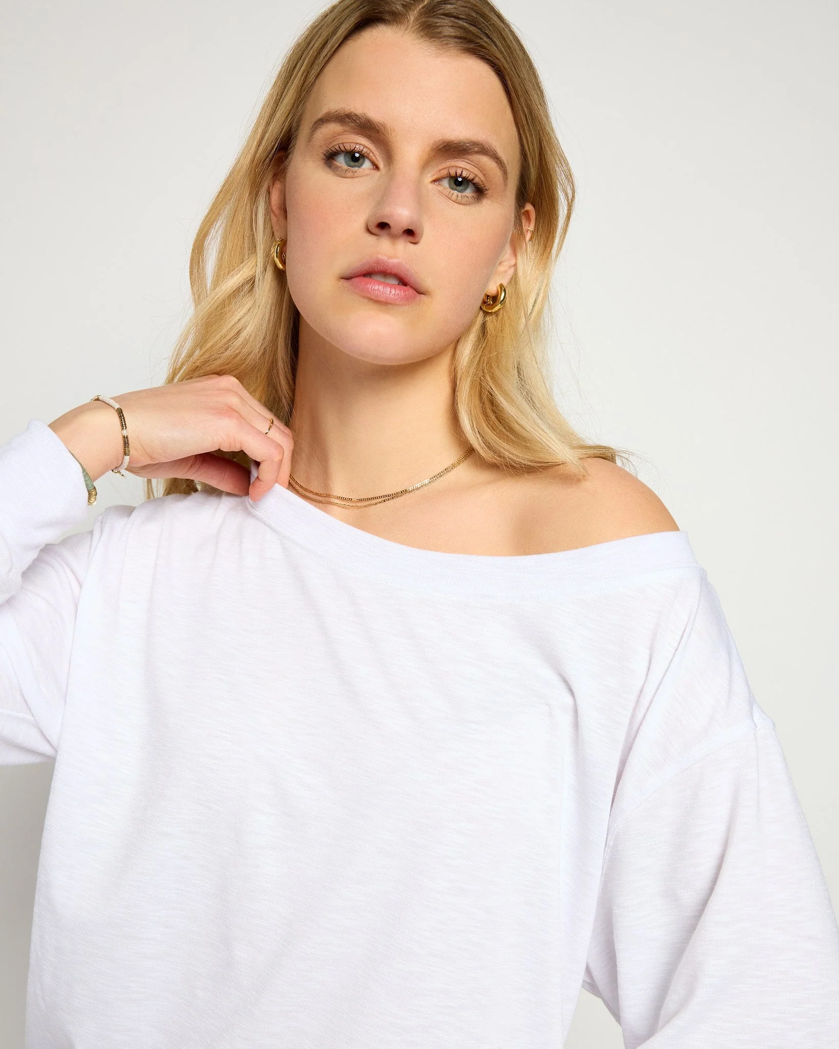 Brooksville Slub Off the Shoulder Top - Image 3