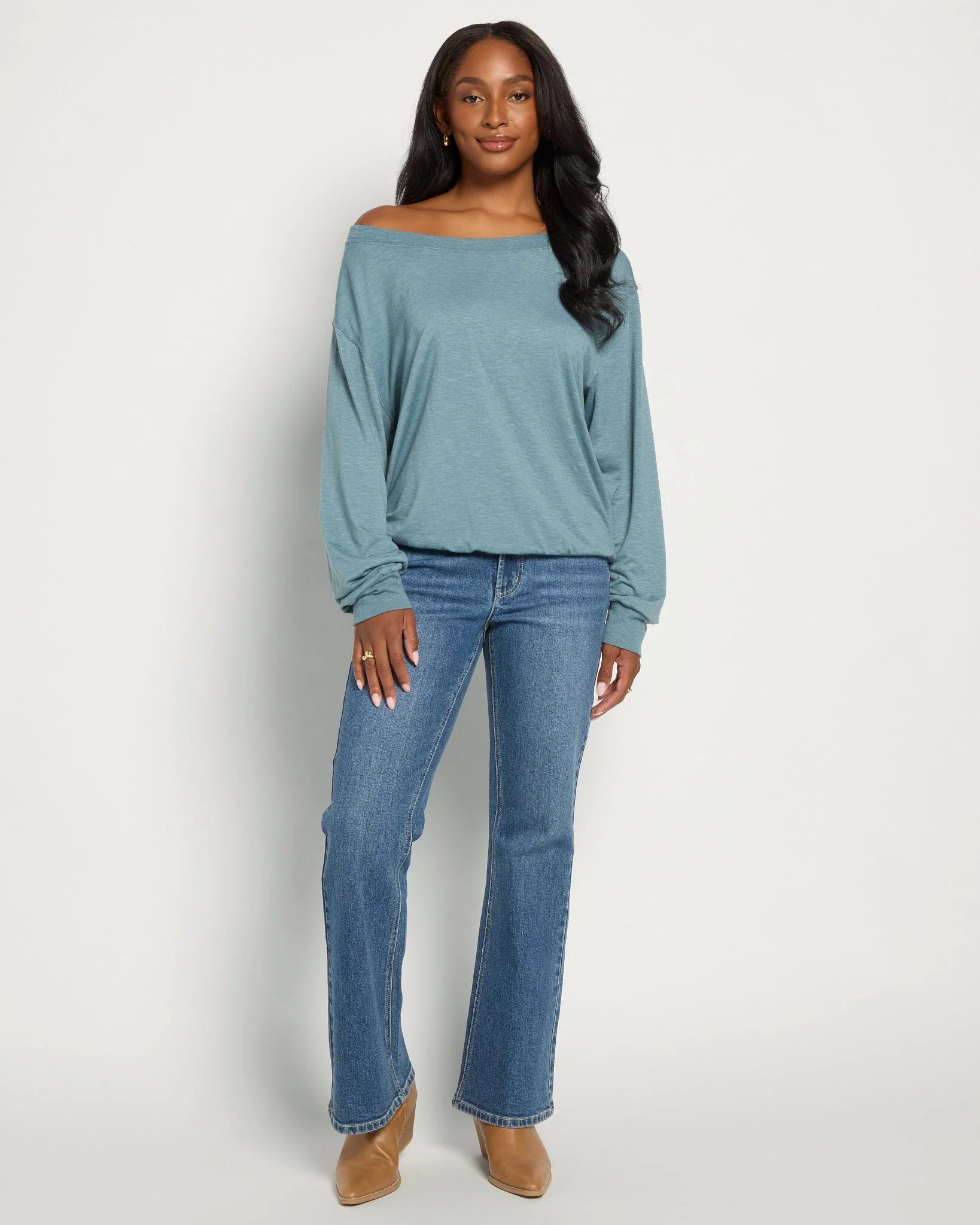 Brooksville Slub Off the Shoulder Top - Image 8