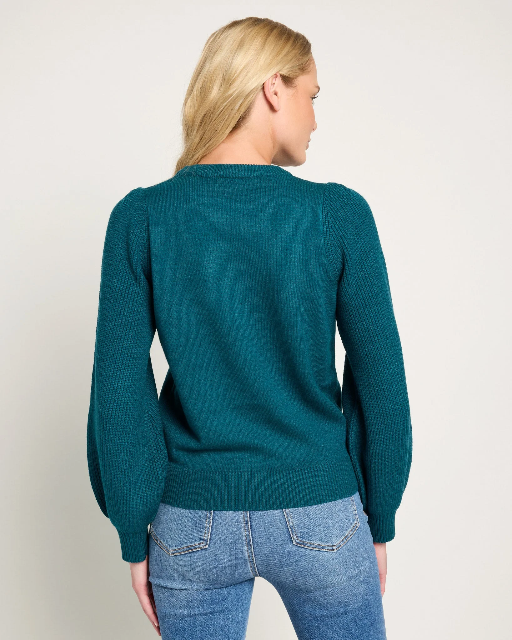 Pacific Puff Shoulder Crew Neck Sweater - Image 19