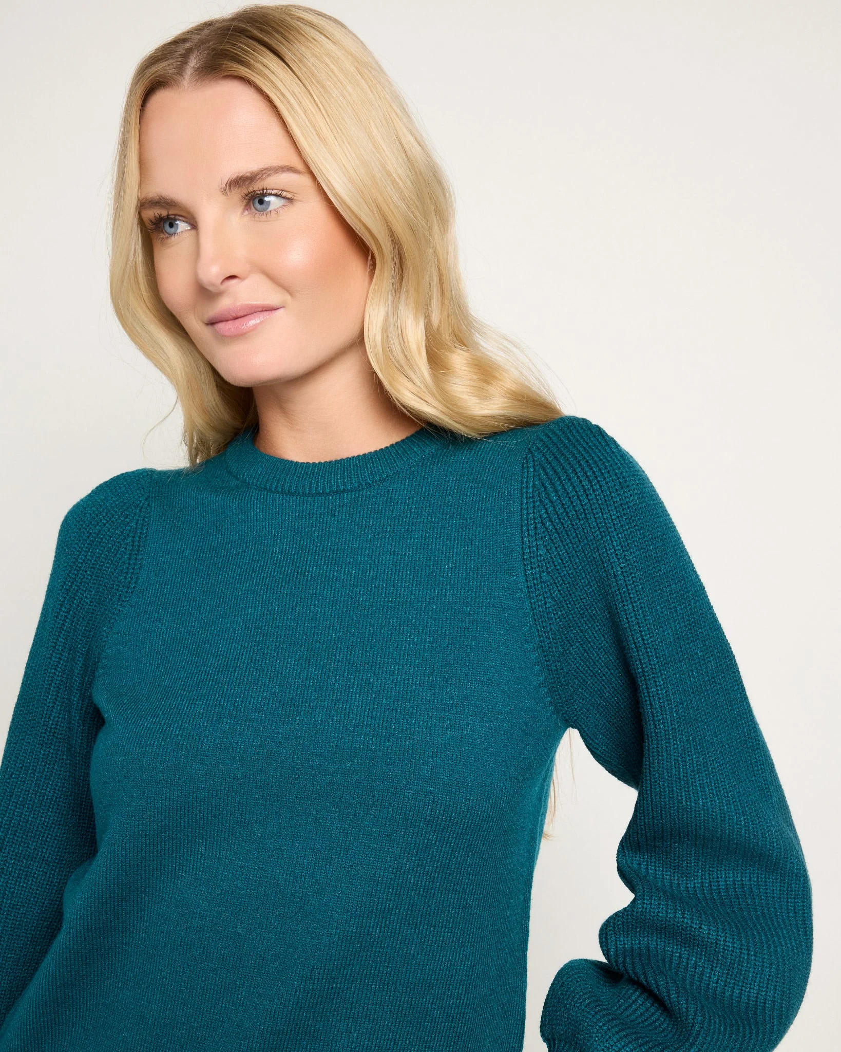 Pacific Puff Shoulder Crew Neck Sweater - Image 20