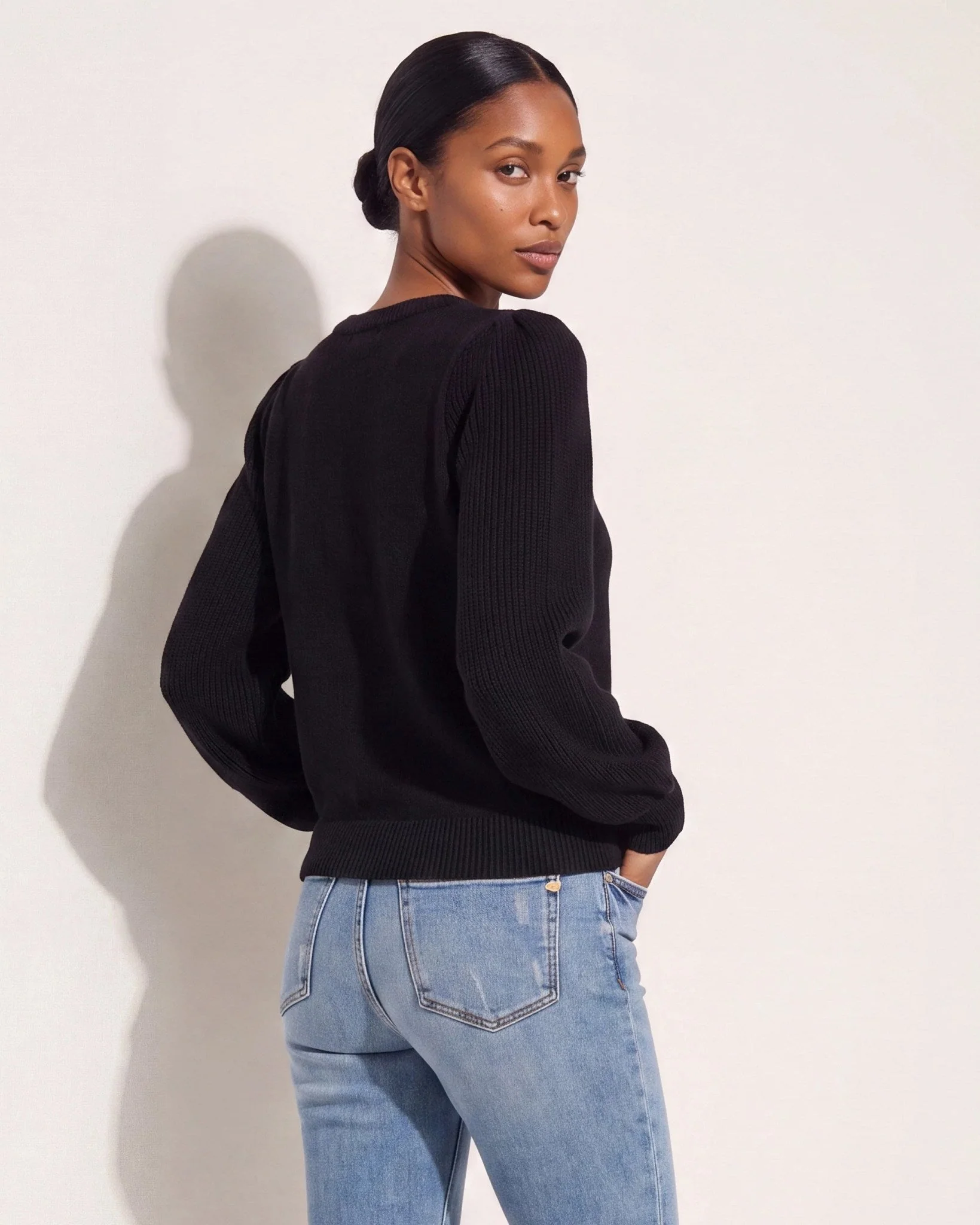 Pacific Puff Shoulder Crew Neck Sweater - Image 23