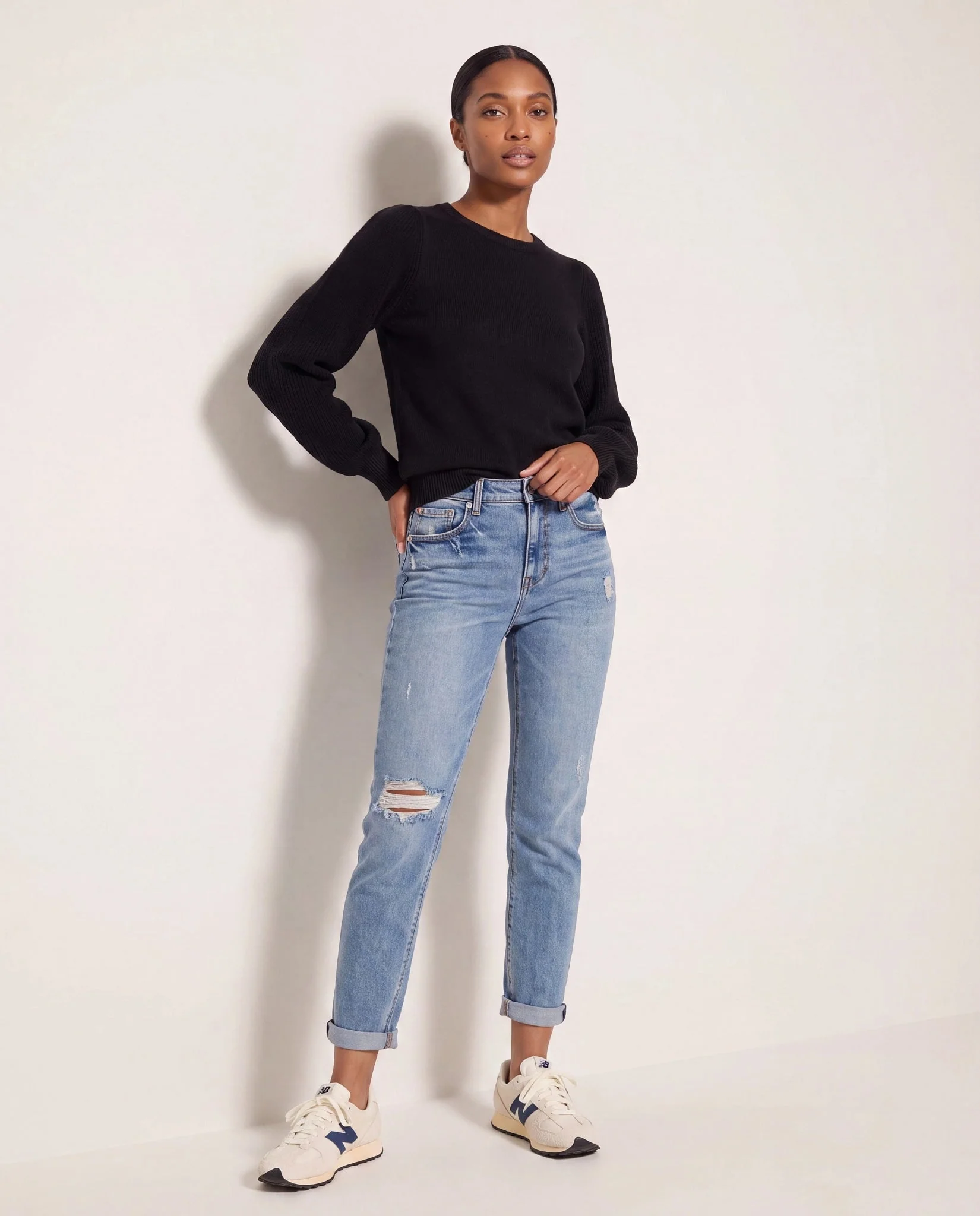 Pacific Puff Shoulder Crew Neck Sweater - Image 26