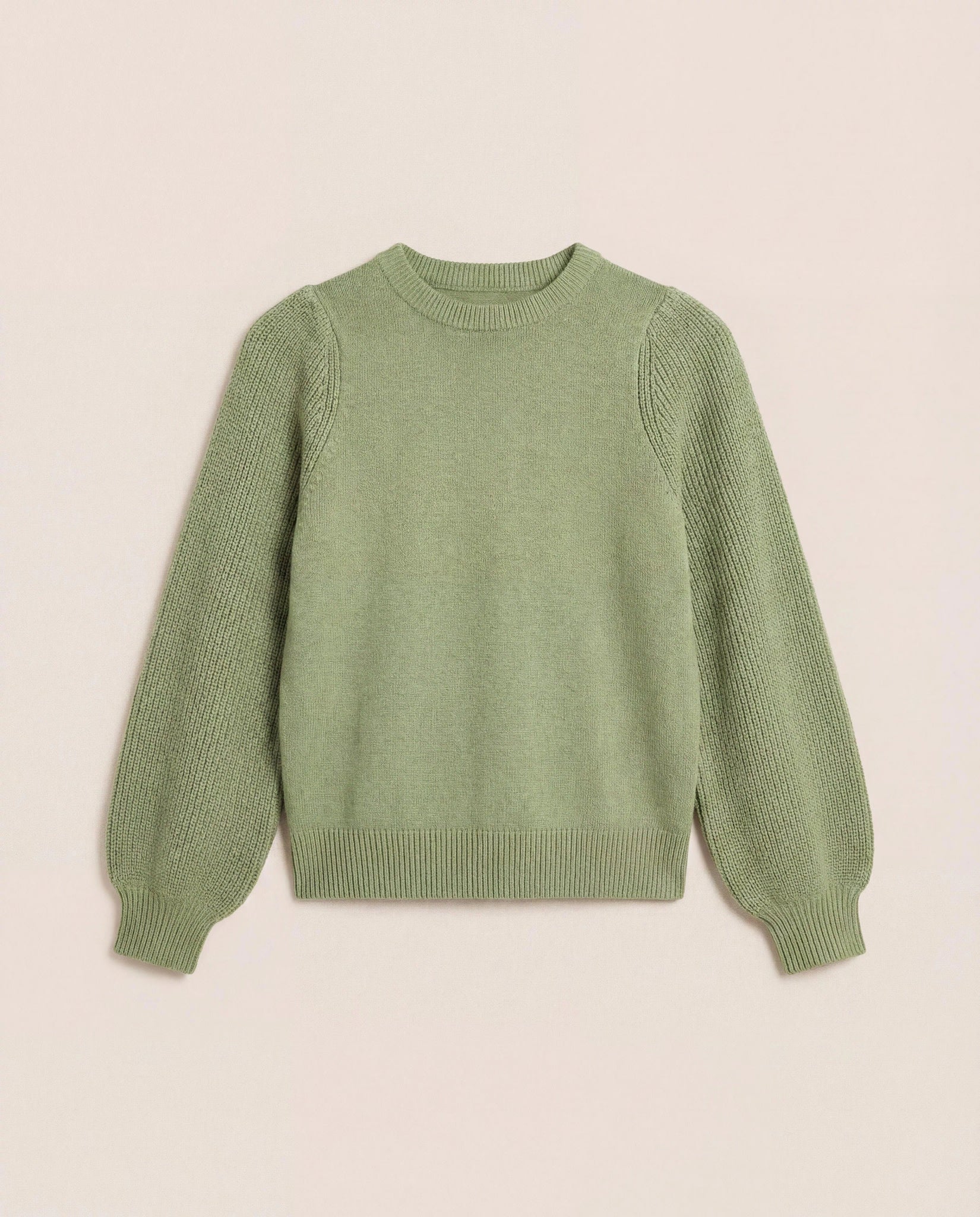 Pacific Puff Shoulder Crew Neck Sweater - Image 8