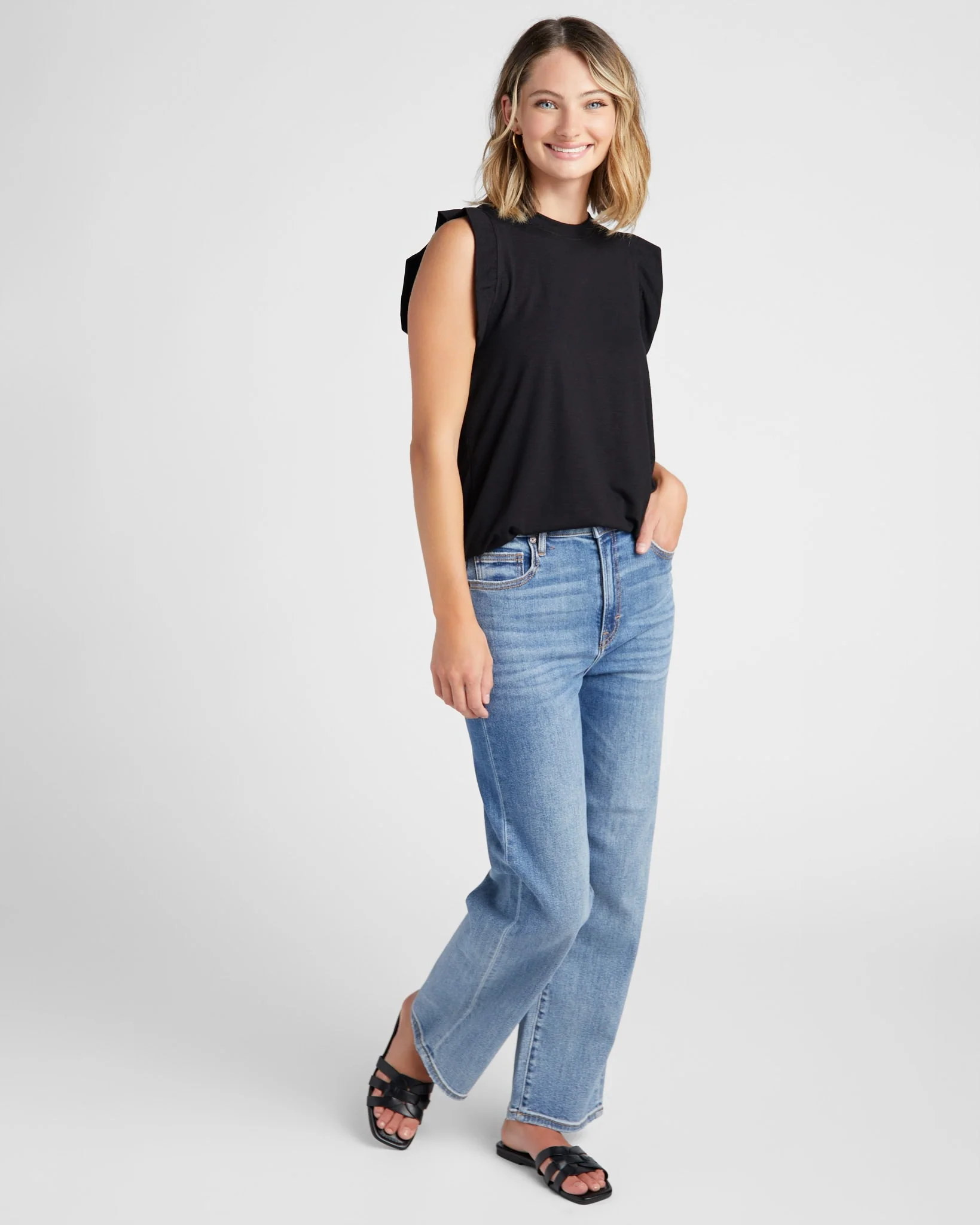 Ruffle Shoulder Tank - Image 4
