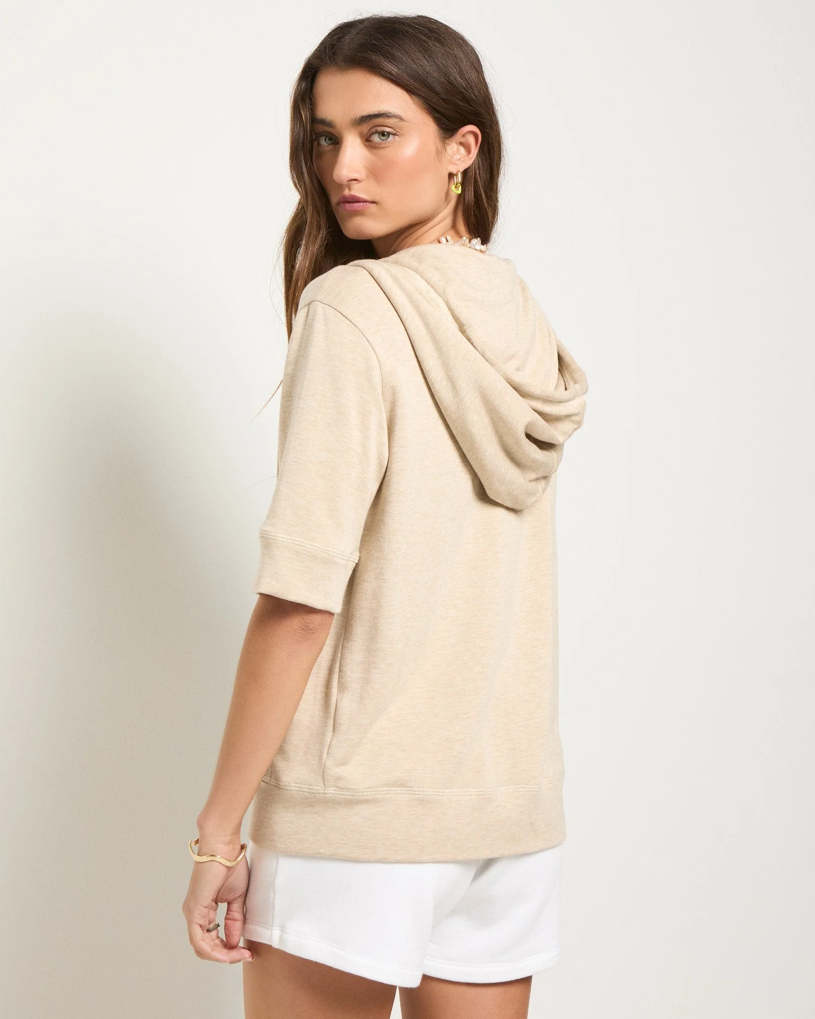Short Sleeve Zip Hoodie - Image 16