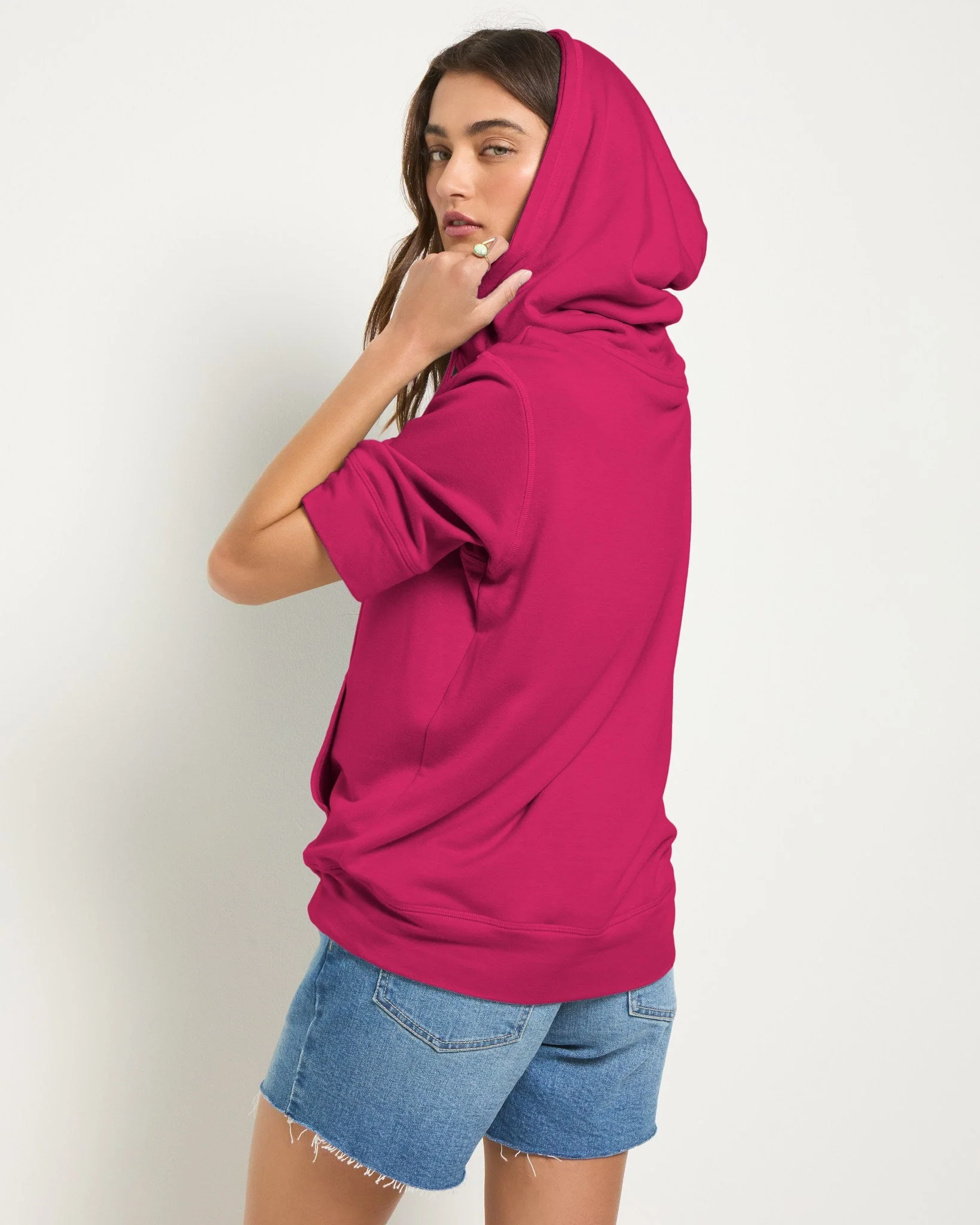Short Sleeve Zip Hoodie - Image 24