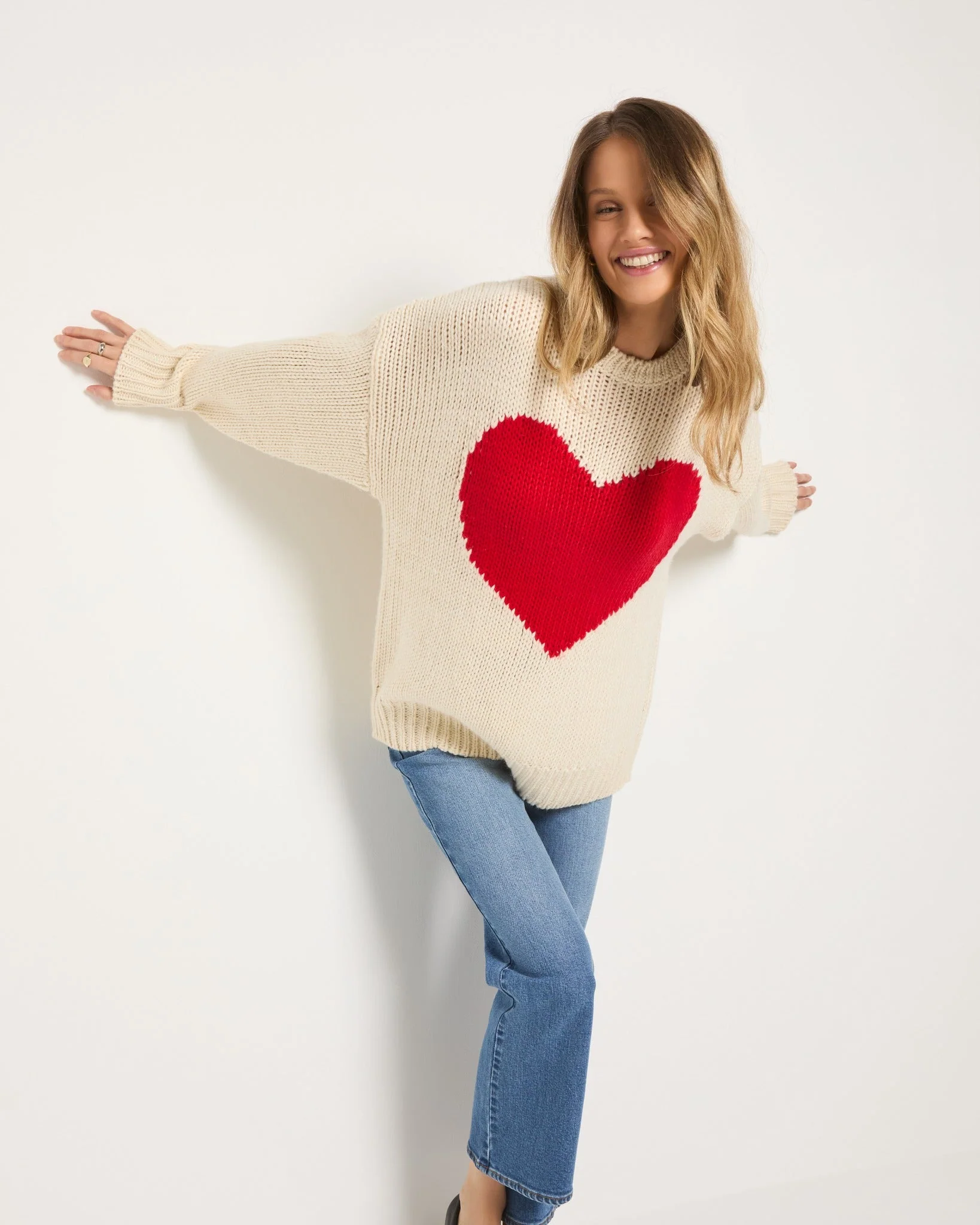 Amour Heart Crew Neck Sweater - Image 4