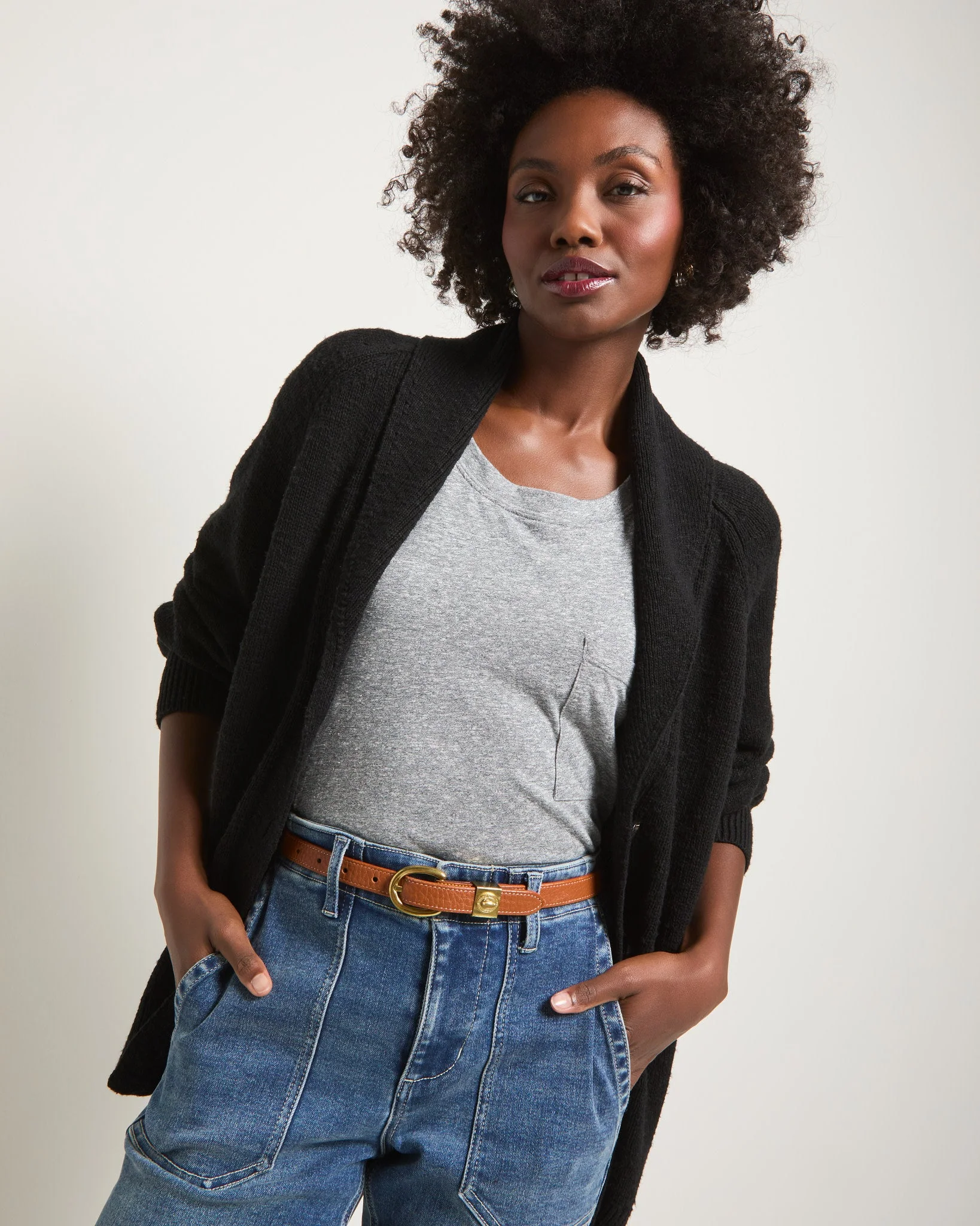 Aura Shawl Collar Cardigan - Image 5