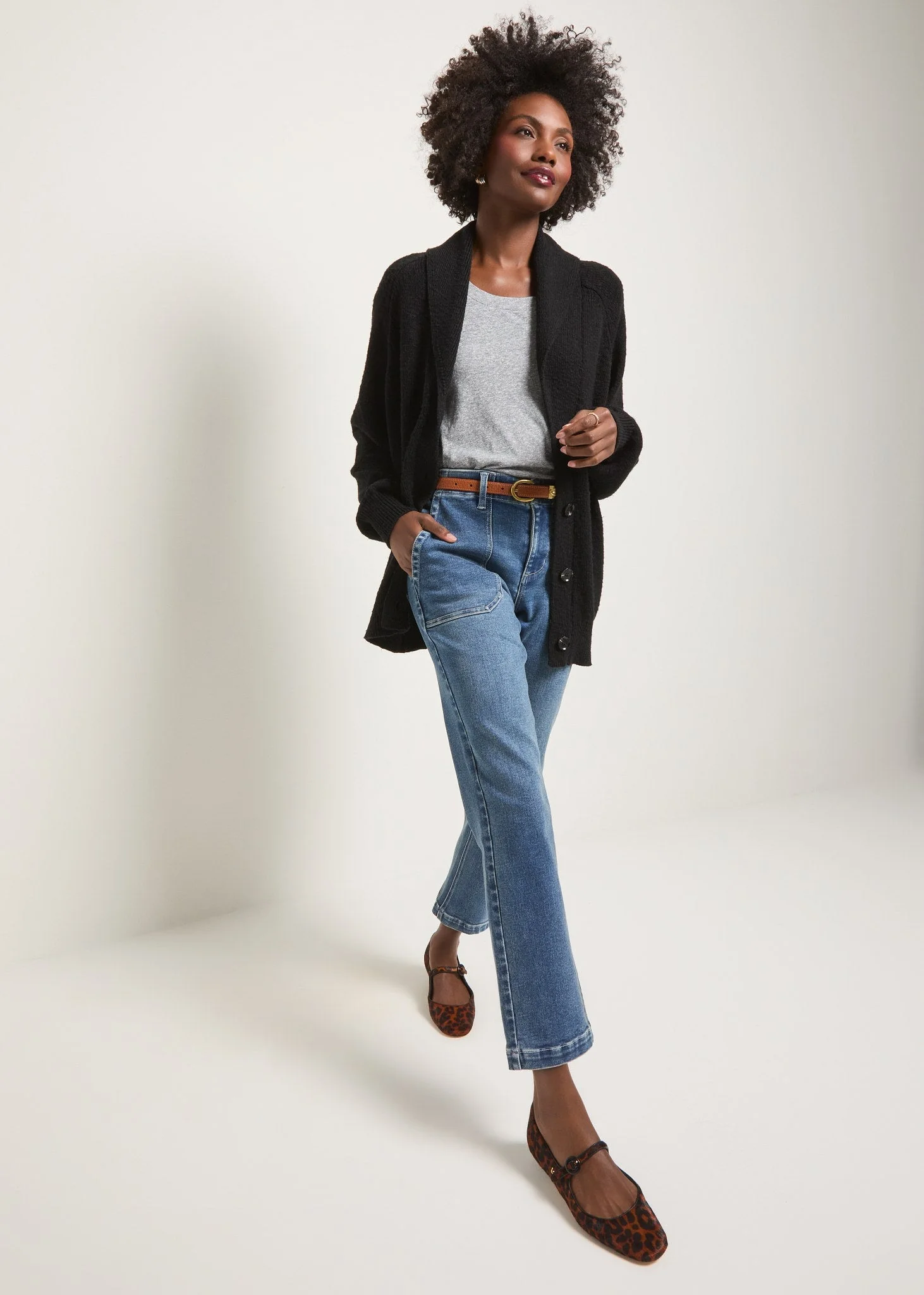 Aura Shawl Collar Cardigan - Image 7