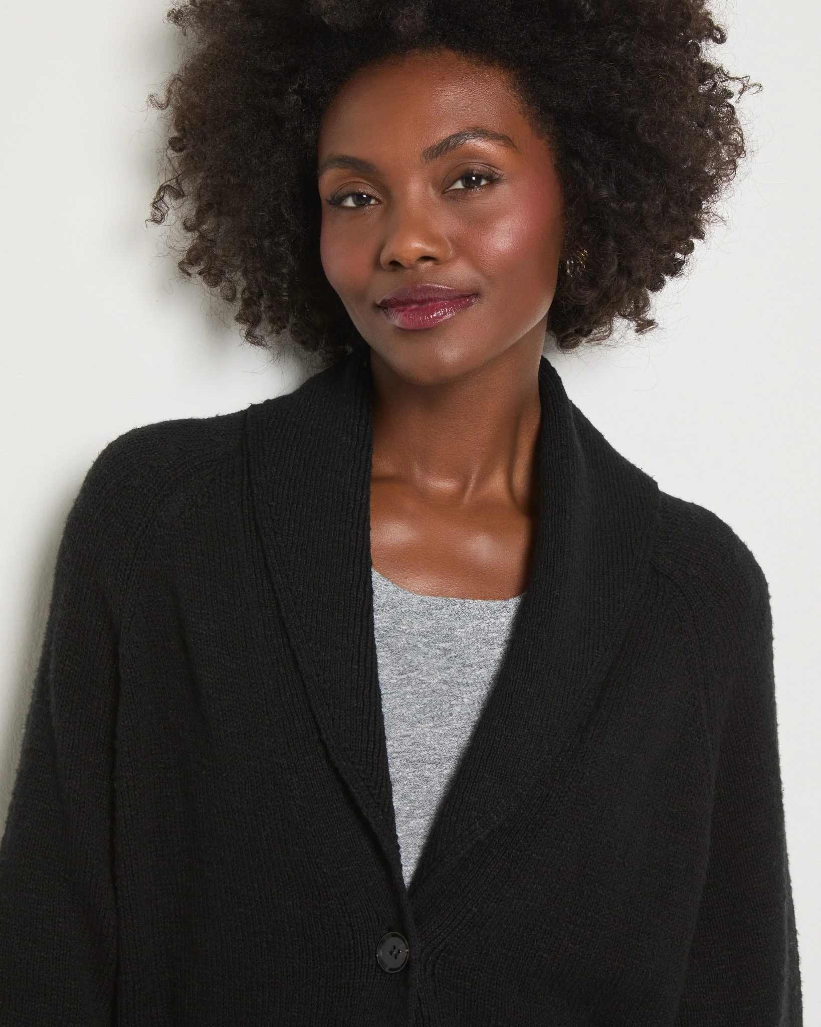 Aura Shawl Collar Cardigan - Image 8