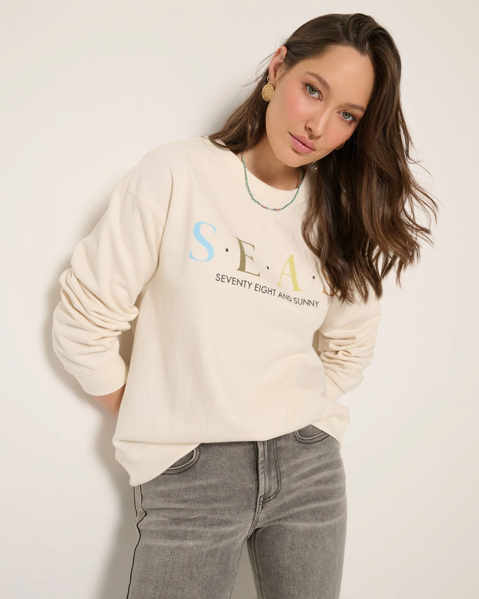 Blossom "SEAS" Graphic Sweatshirt