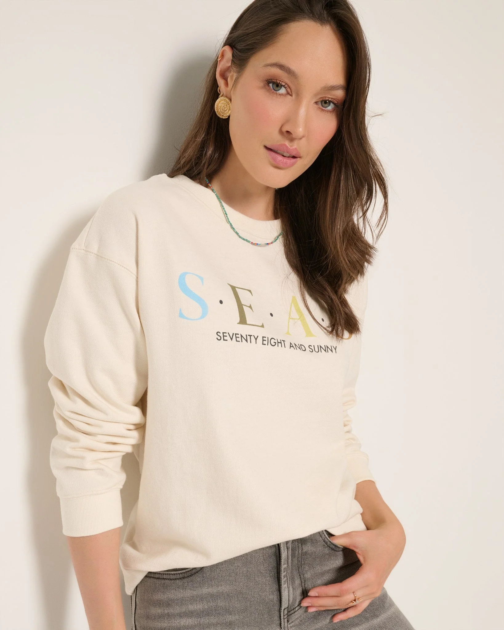 Blossom "SEAS" Graphic Sweatshirt - Image 4