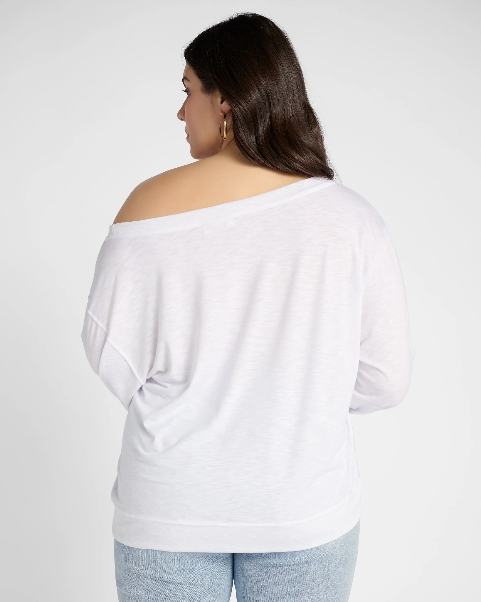 Plus Size Brooksville Slub Off The Shoulder Top - Image 20