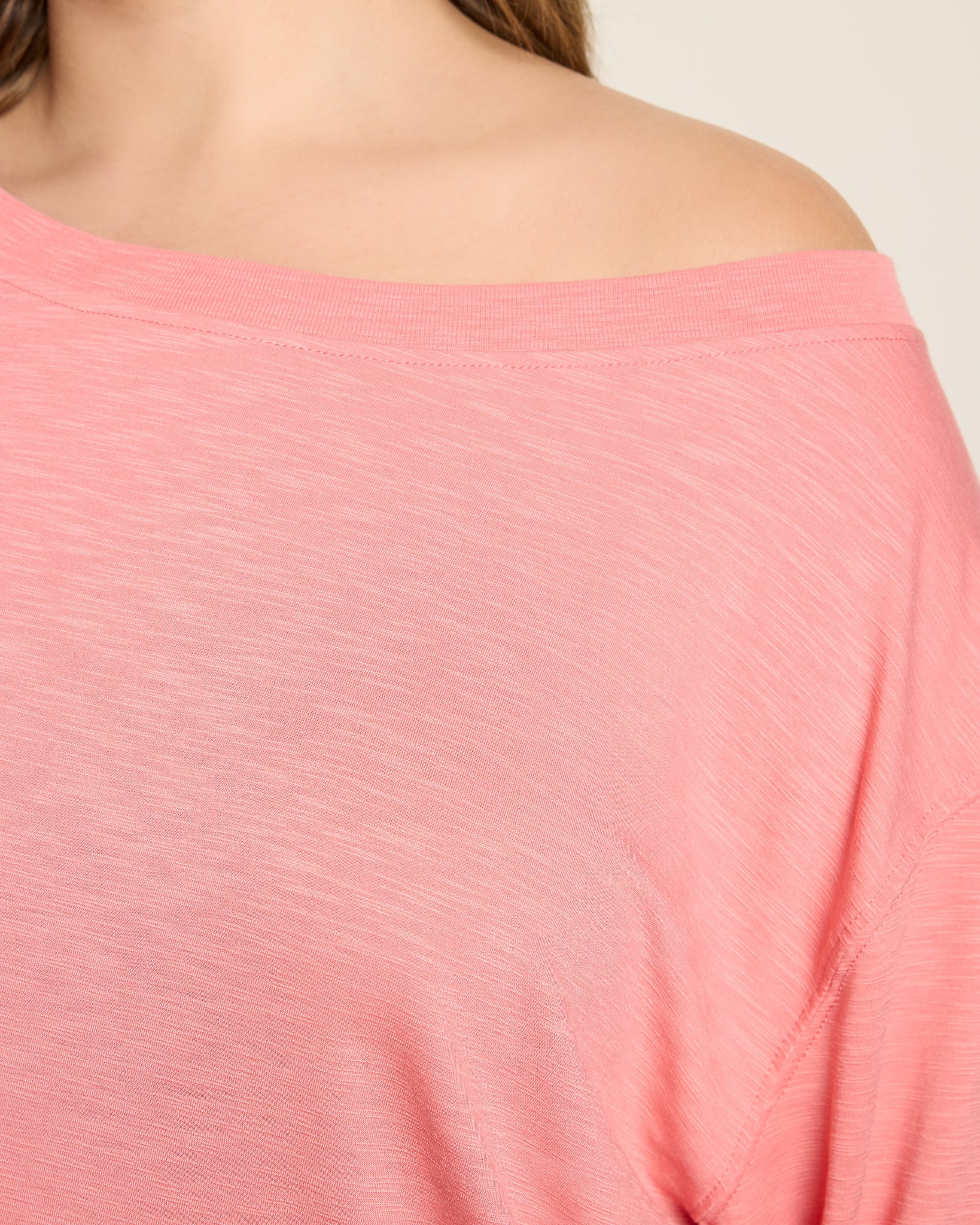 Plus Size Brooksville Slub Off The Shoulder Top - Image 3