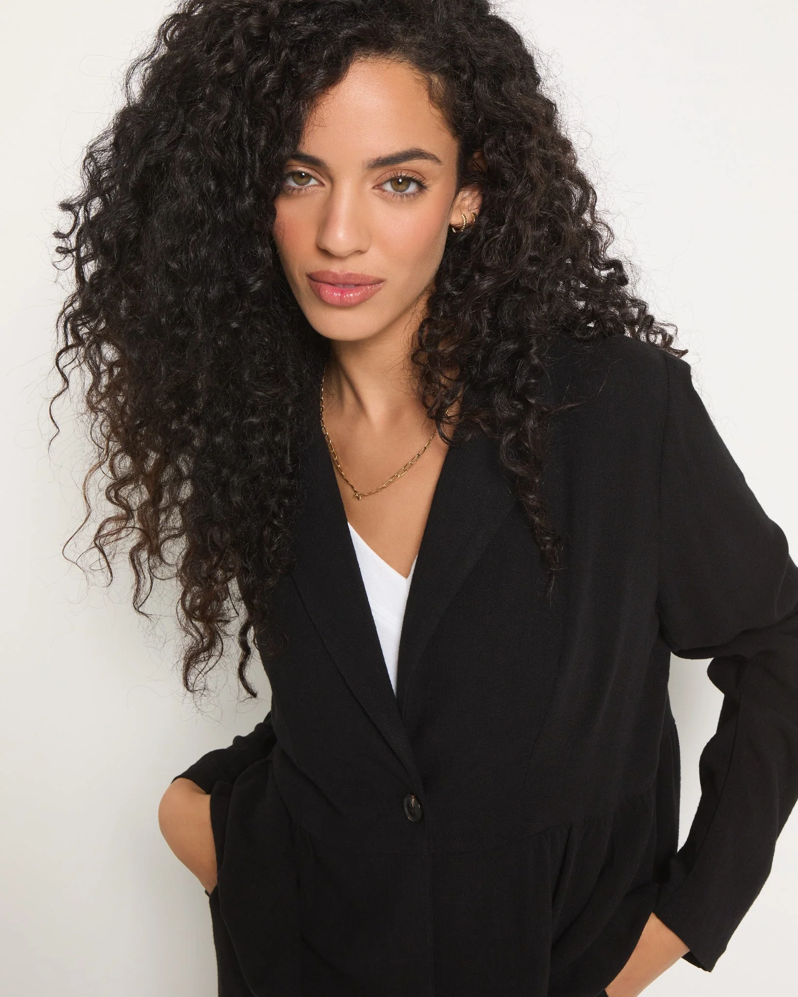 Cove Linen Peplum Blazer - Image 3