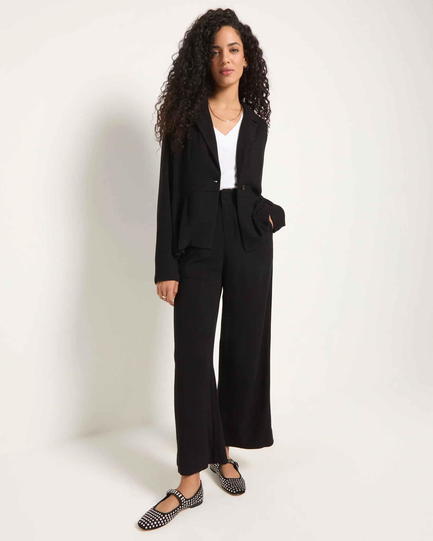 Cove Linen Peplum Blazer - Image 4
