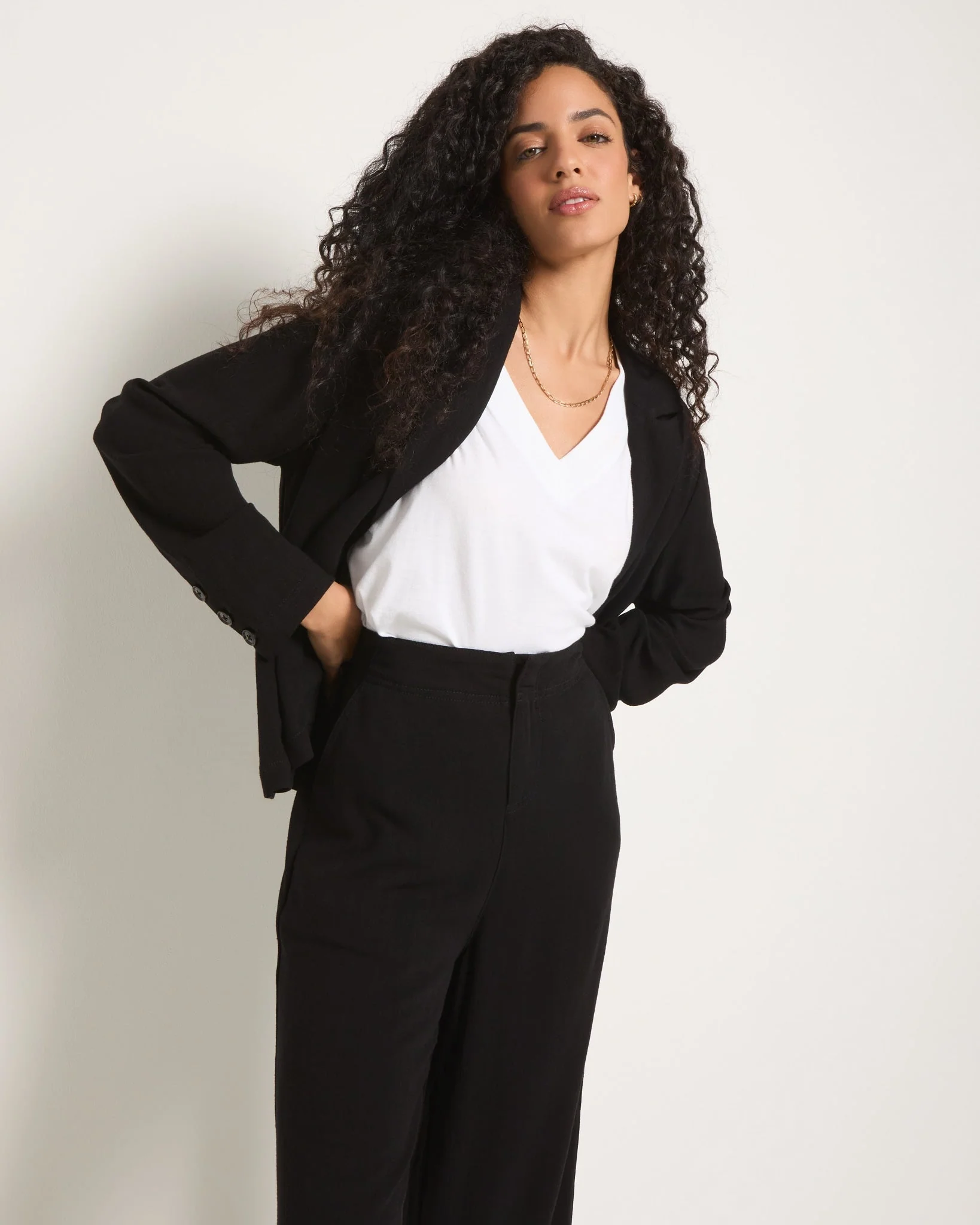 Cove Linen Peplum Blazer - Image 5