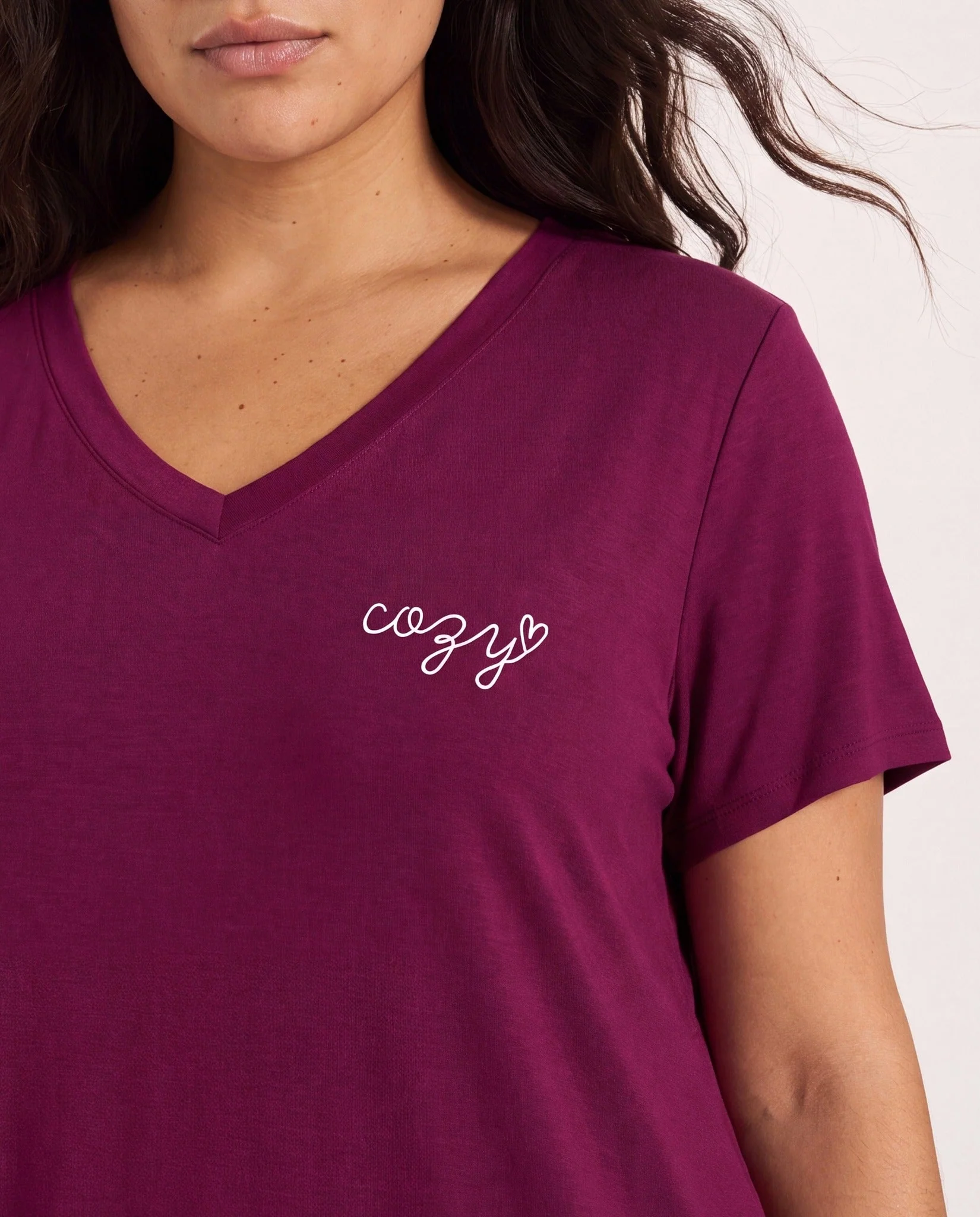 Plus Size Cozy Graphic Night Shirt - Image 3