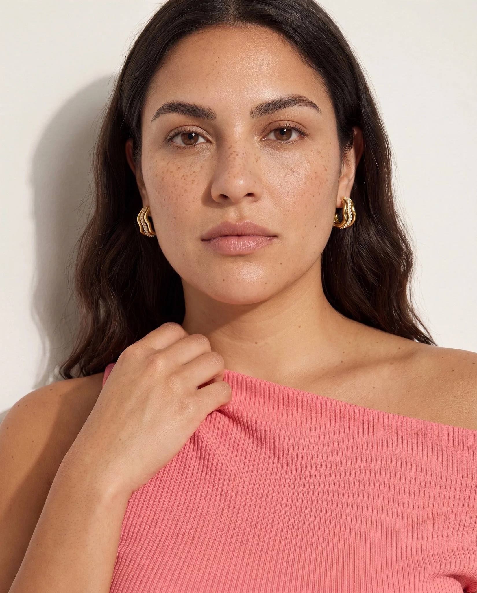 Plus Size Eden Pleated One Shoulder Top - Image 3