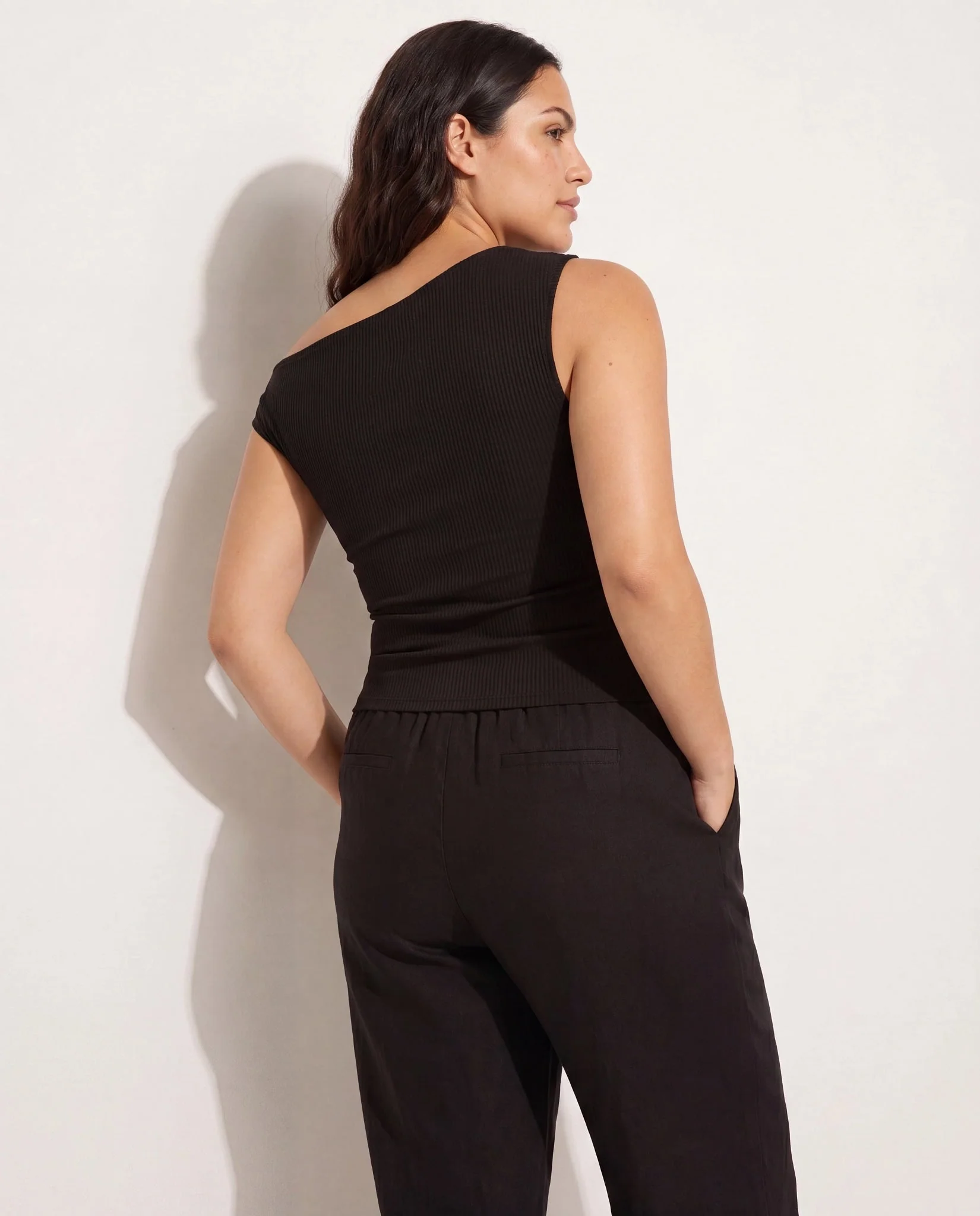 Plus Size Eden Pleated One Shoulder Top - Image 6