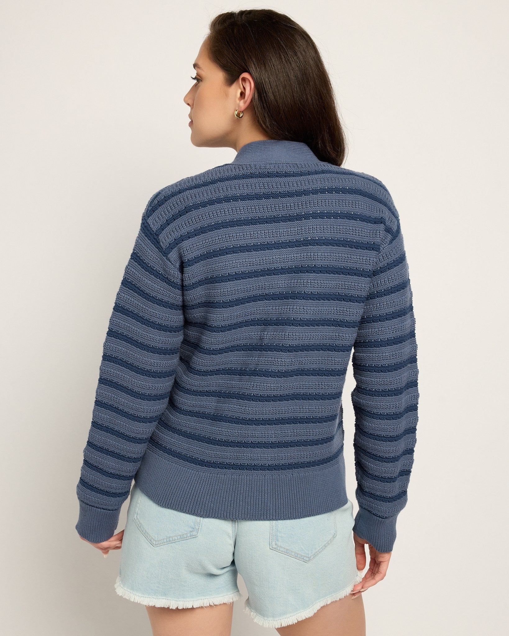 Glacier Striped Cardigan - Image 2
