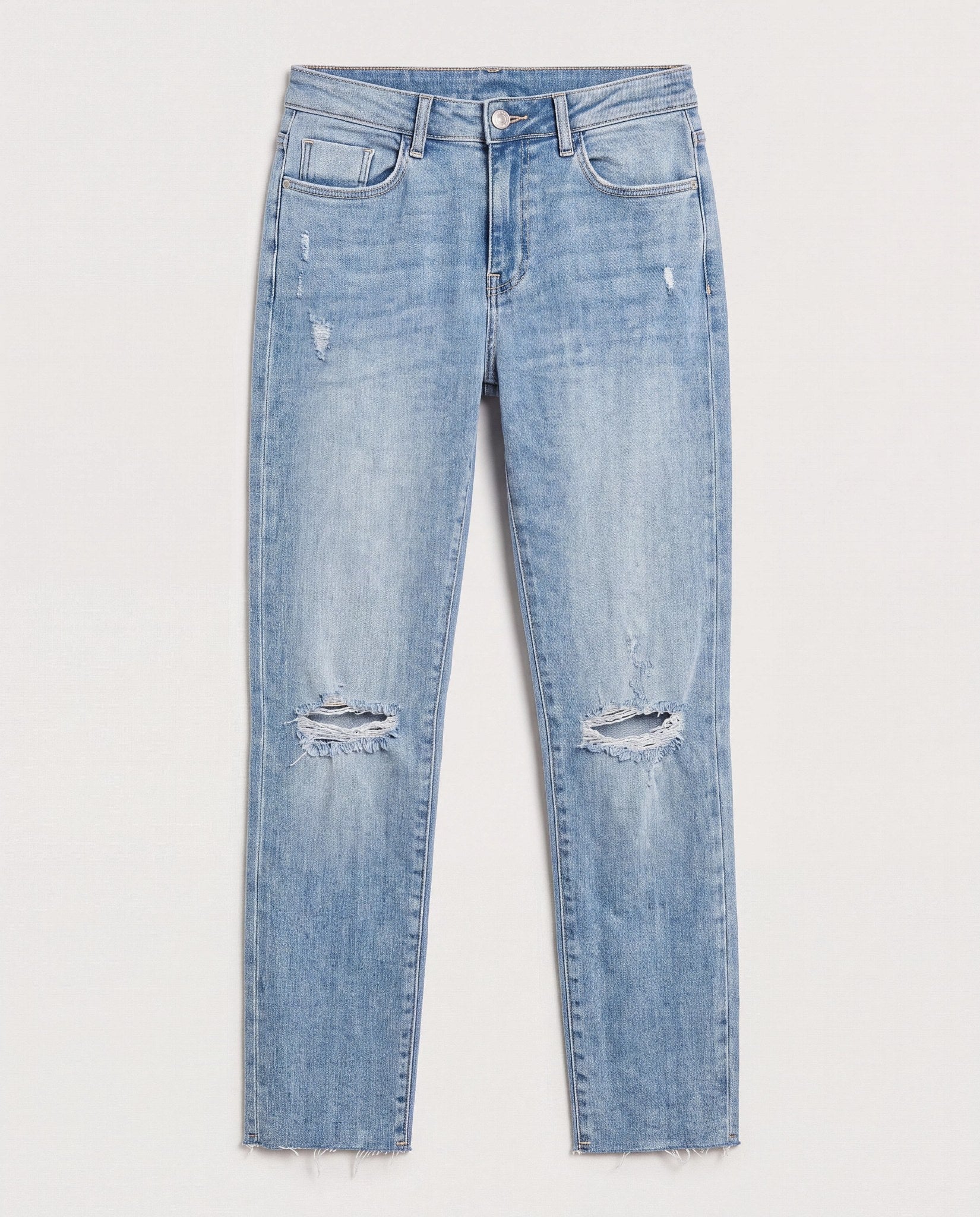 High Rise Crop Straight Leg Jean - Image 6