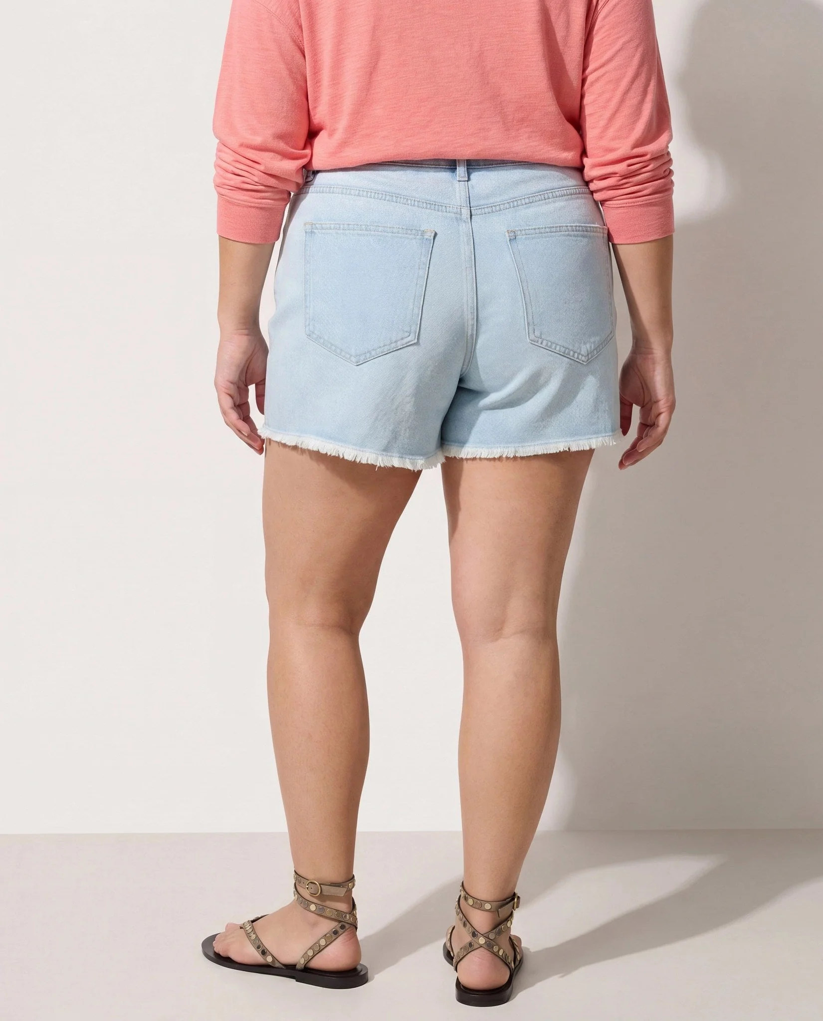 Plus Size Maple Distressed Short - Image 3
