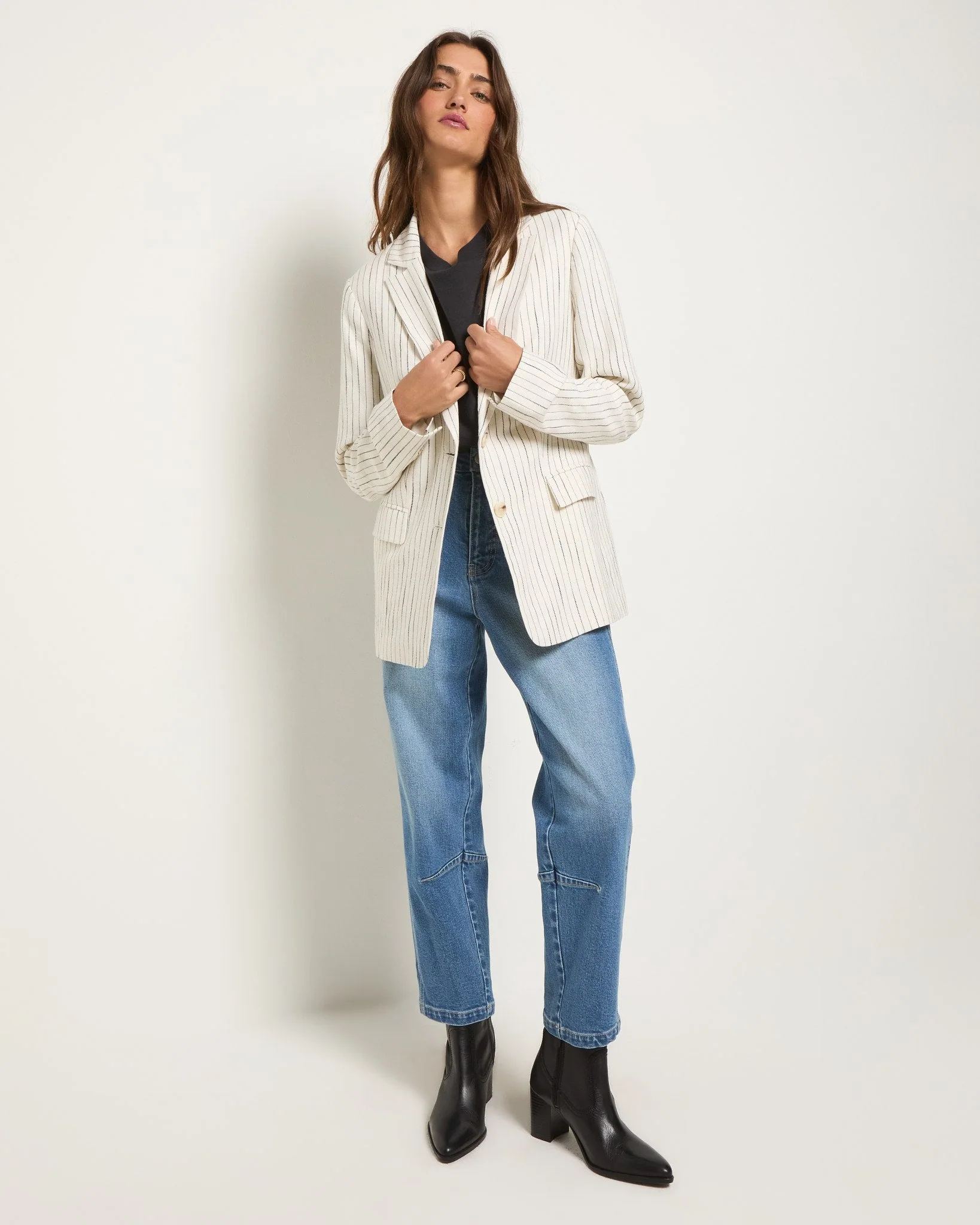 Marina Linen Blend Blazer - Image 15
