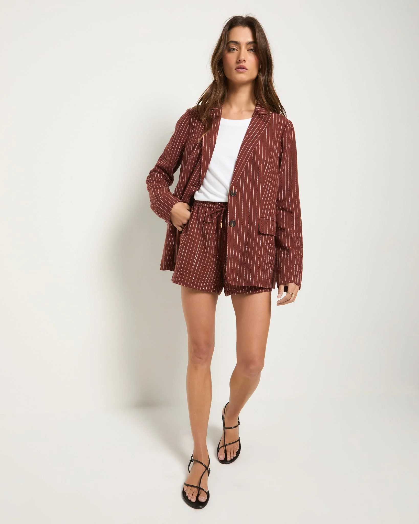 Marina Linen Blend Blazer - Image 8