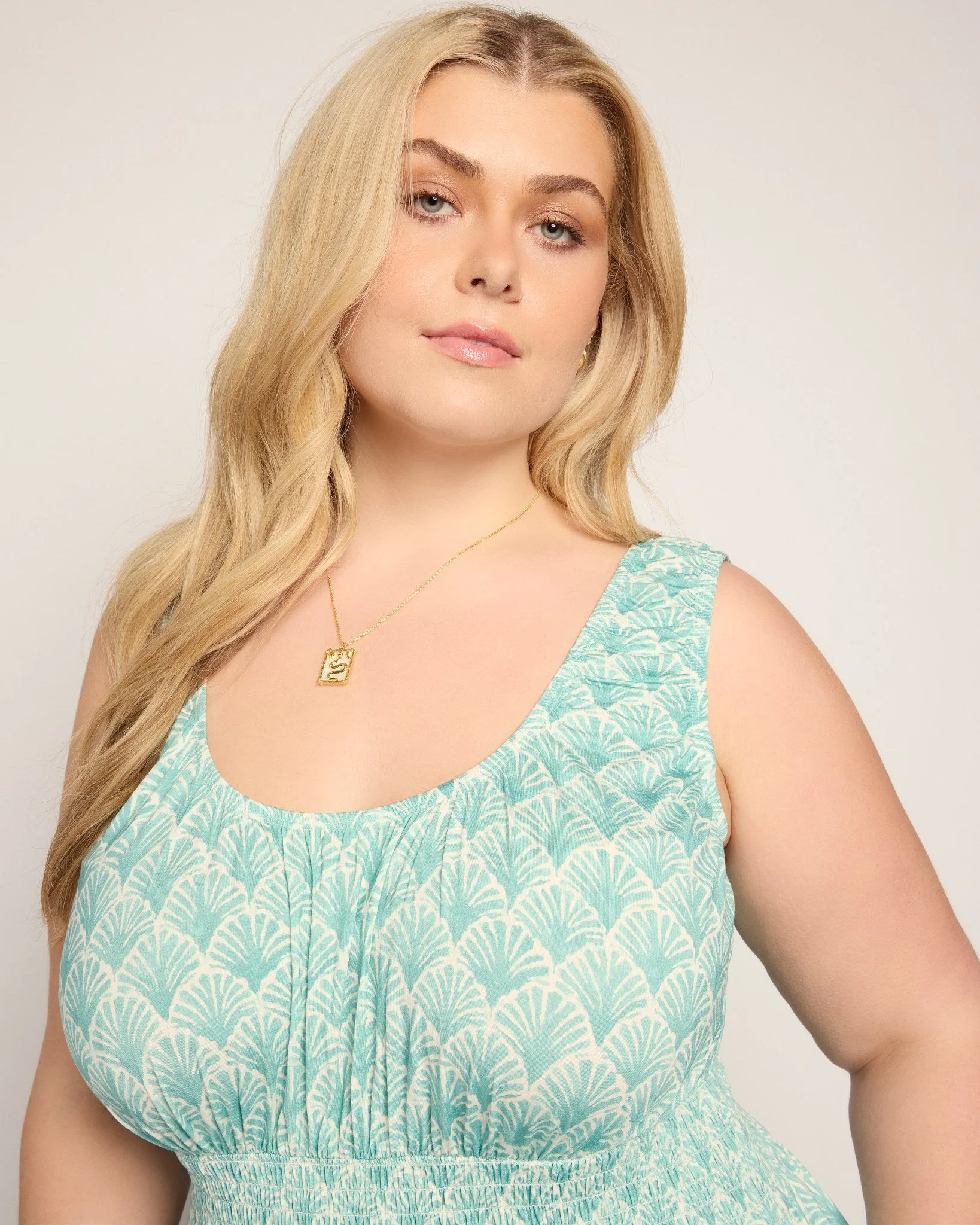 Plus Size Maritime Midi Dress - Image 3