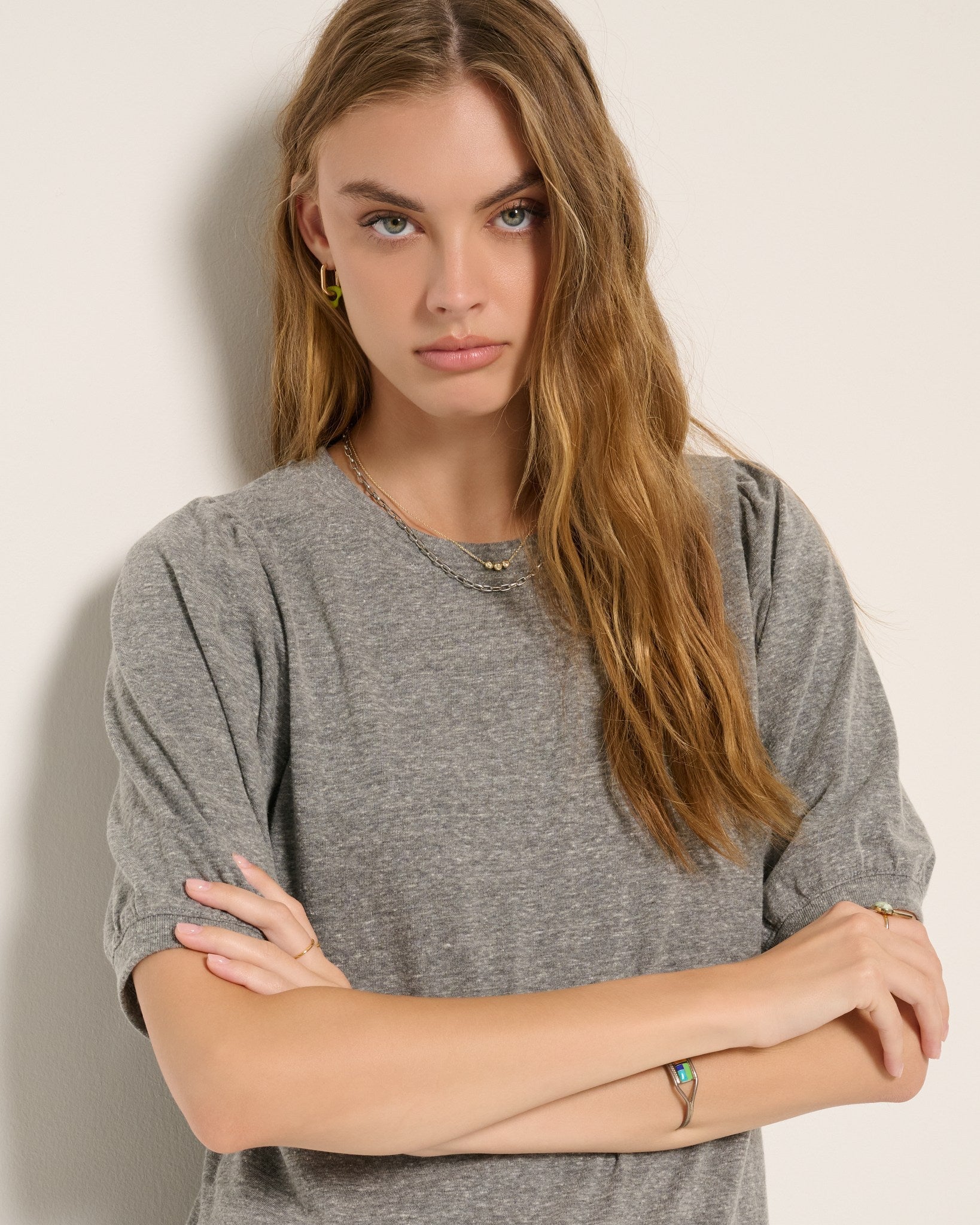 Meadow Shirred Sleeve Tee - Image 5