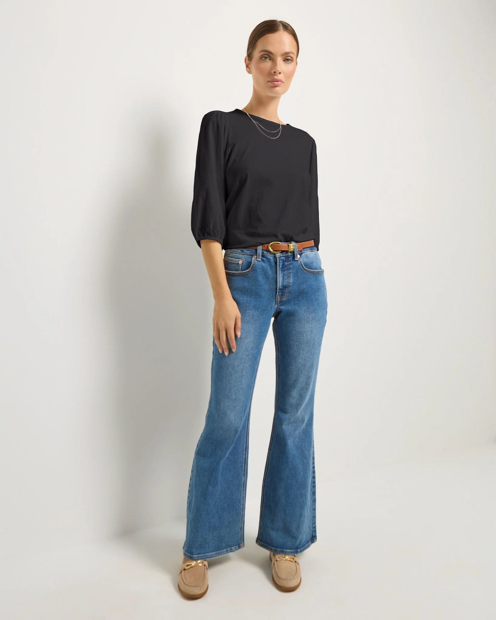 Orchid Peasant Sleeve Top - Image 4