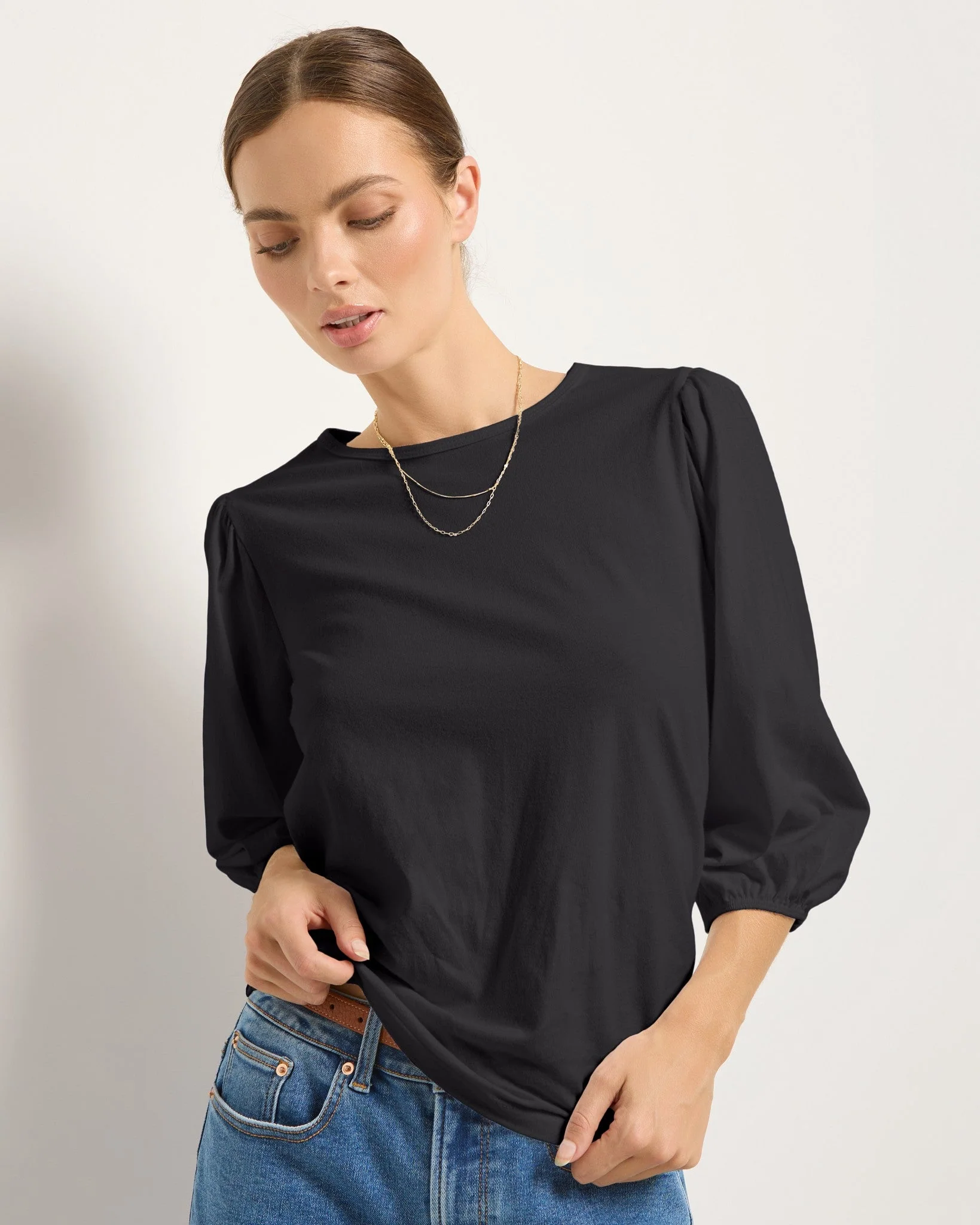 Orchid Peasant Sleeve Top - Image 5