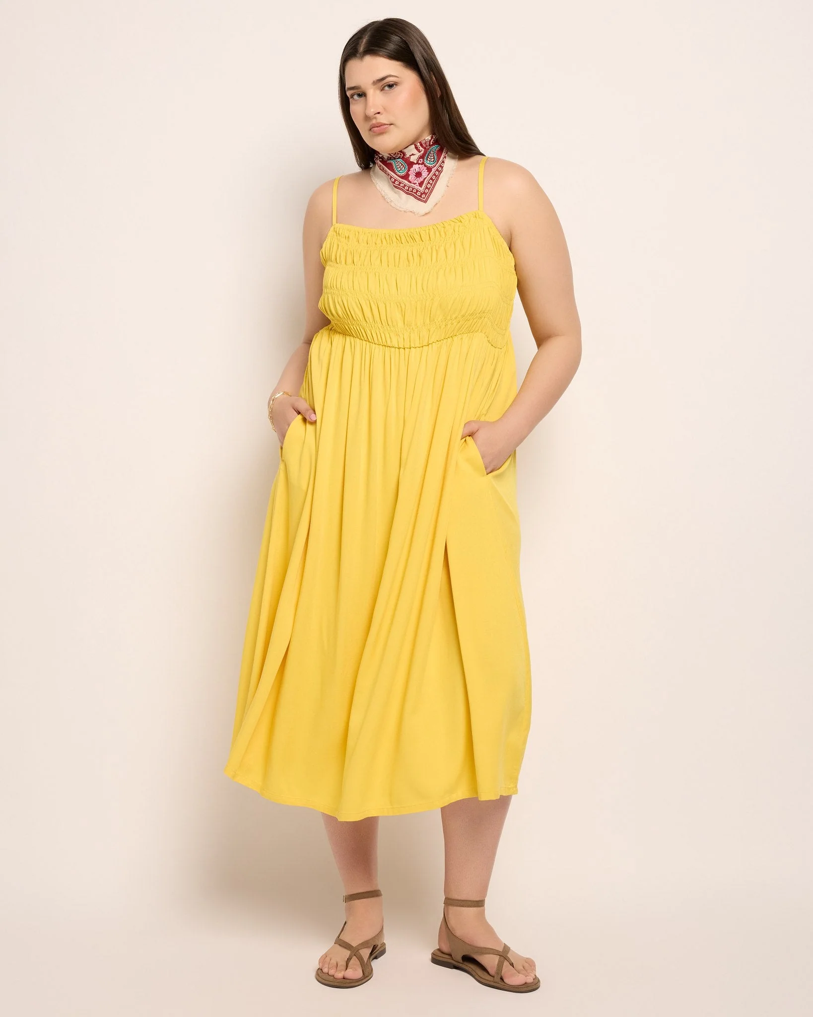 Plus Size Regal Smocked Dress - Image 4