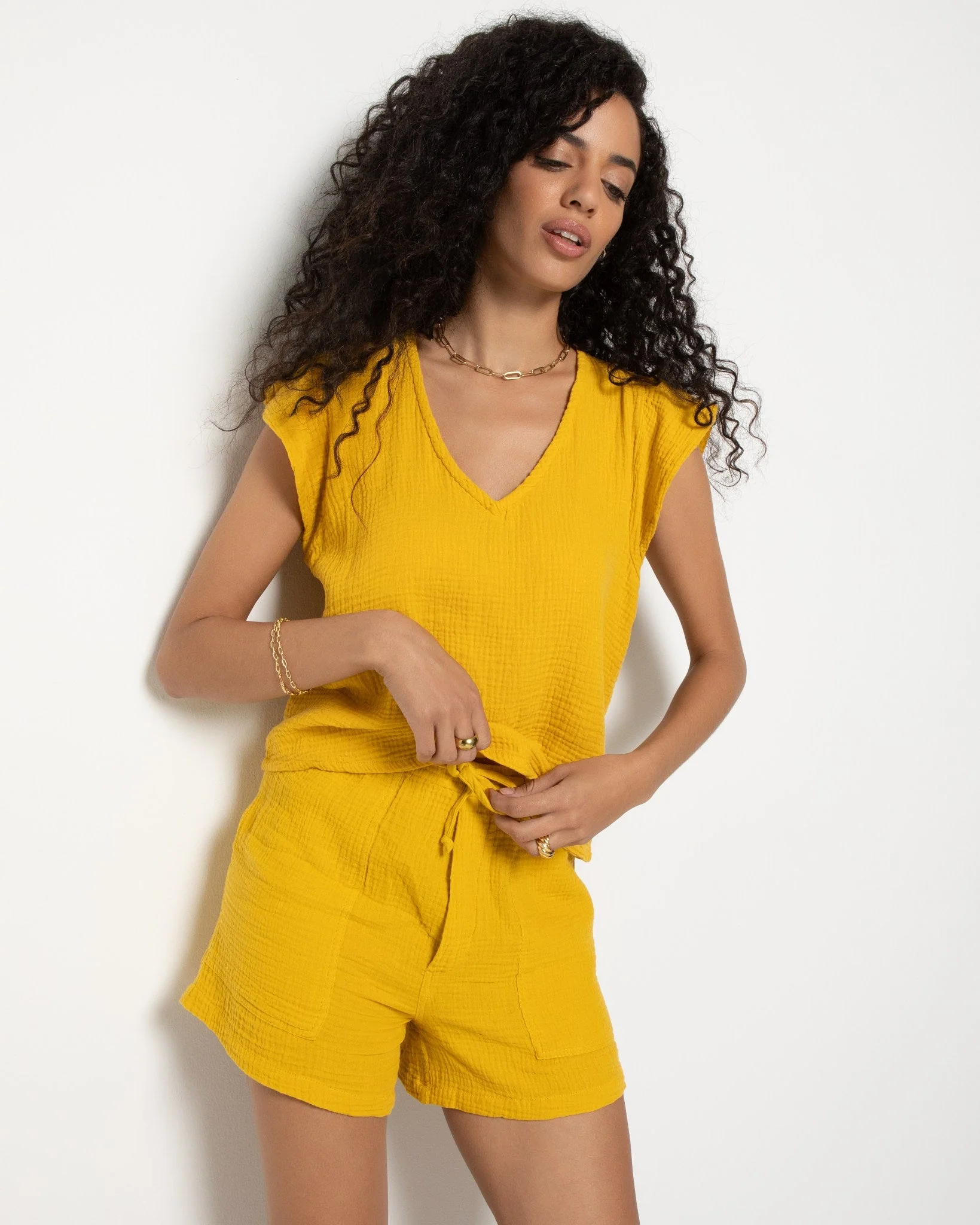 Seafoam Gauze Shorts - Image 4